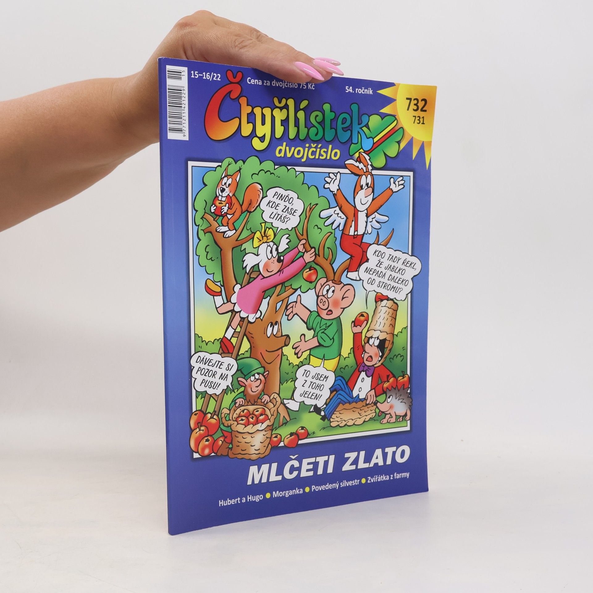 Čtyřlístek dvojčíslo 731/732: Mlčeti zlato. 15-16/2022