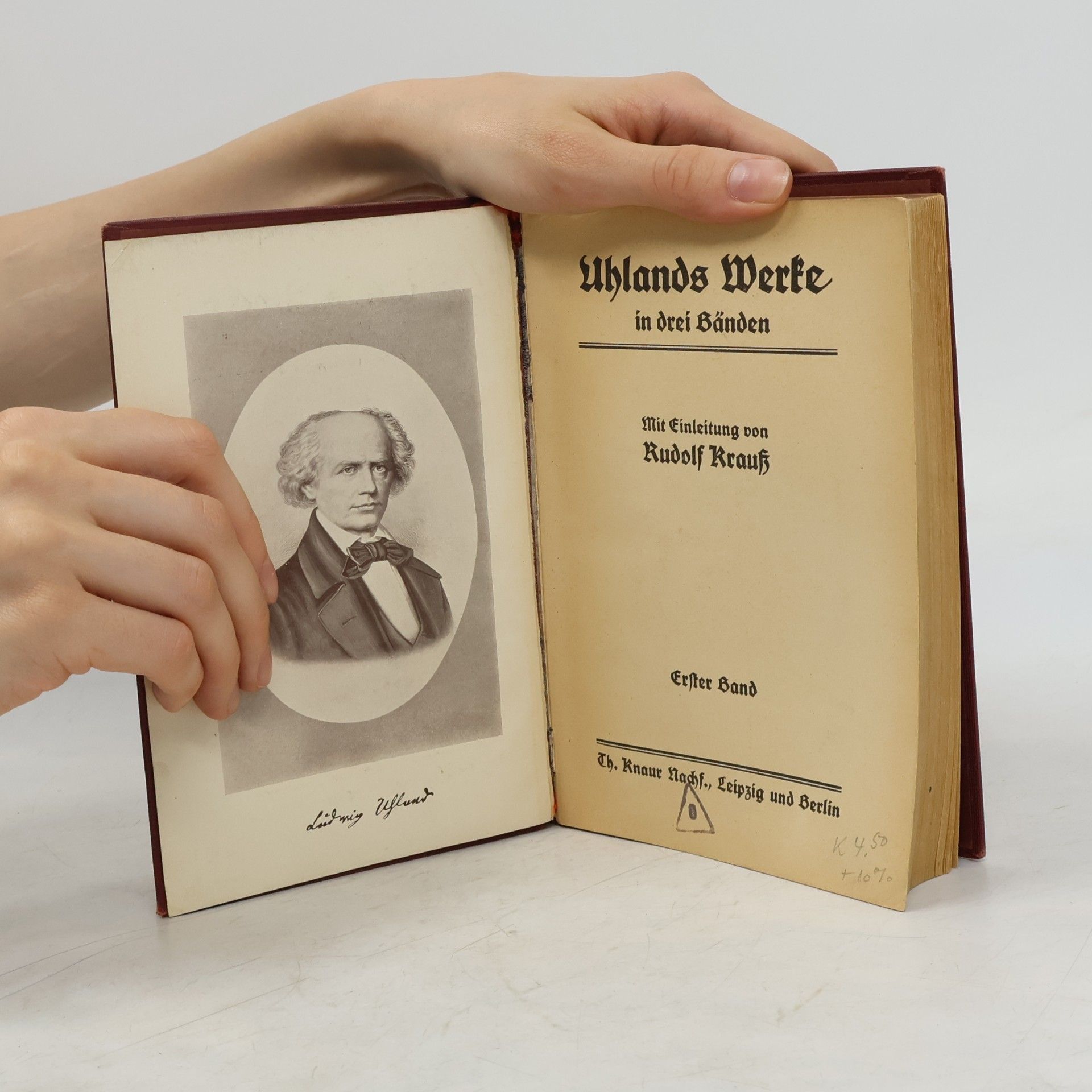 Ludwig Uhland Uhlands Werke in drei Bänden