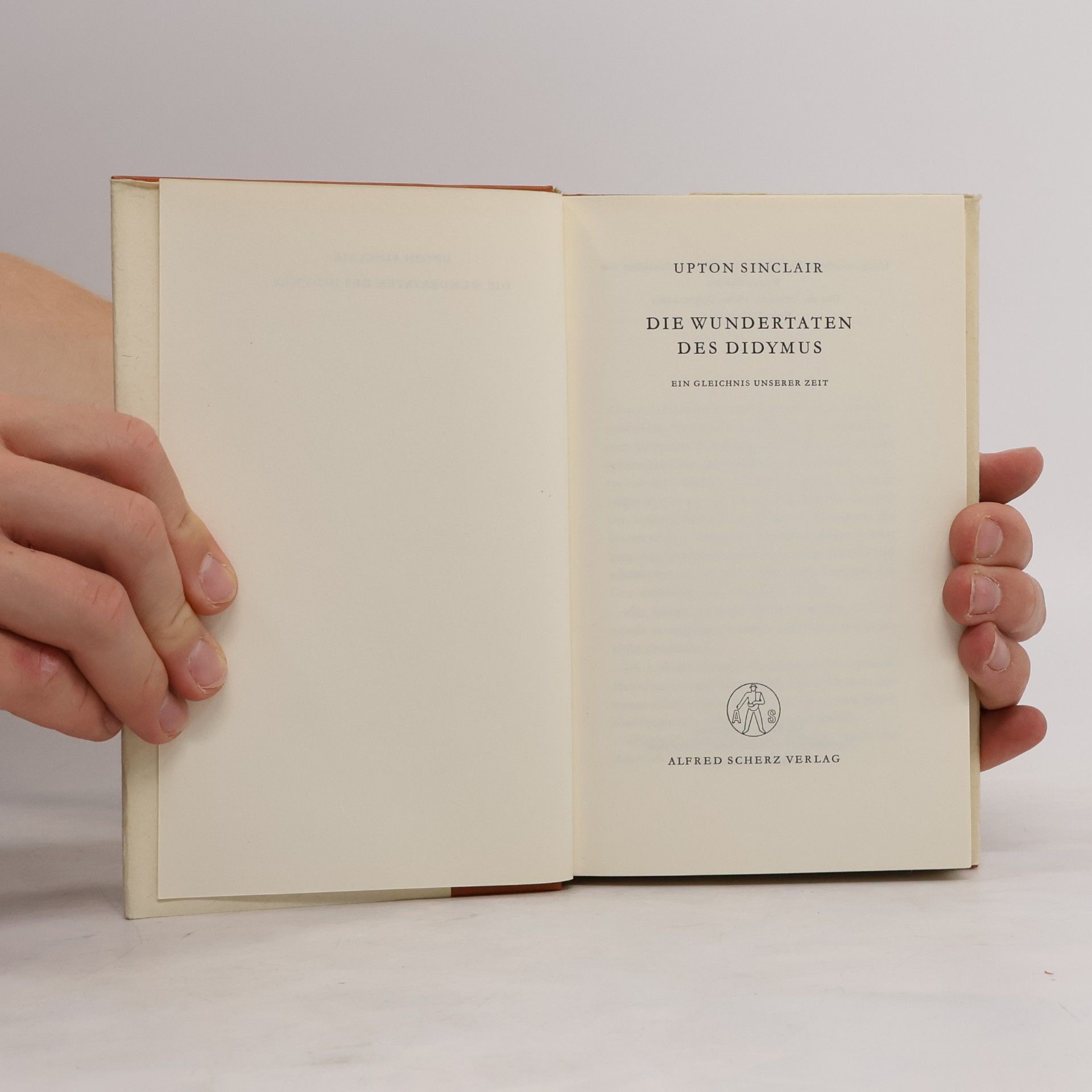Upton Sinclair Die Wundertaten des Didymus