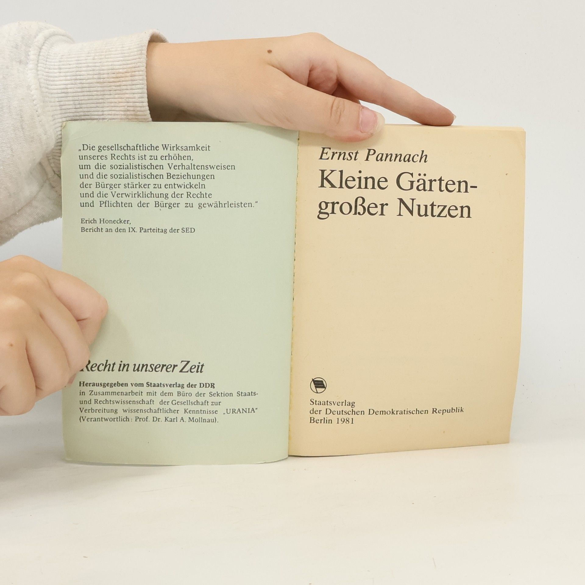 Ernst Pannach Kleine Gärten-großer Nutzen