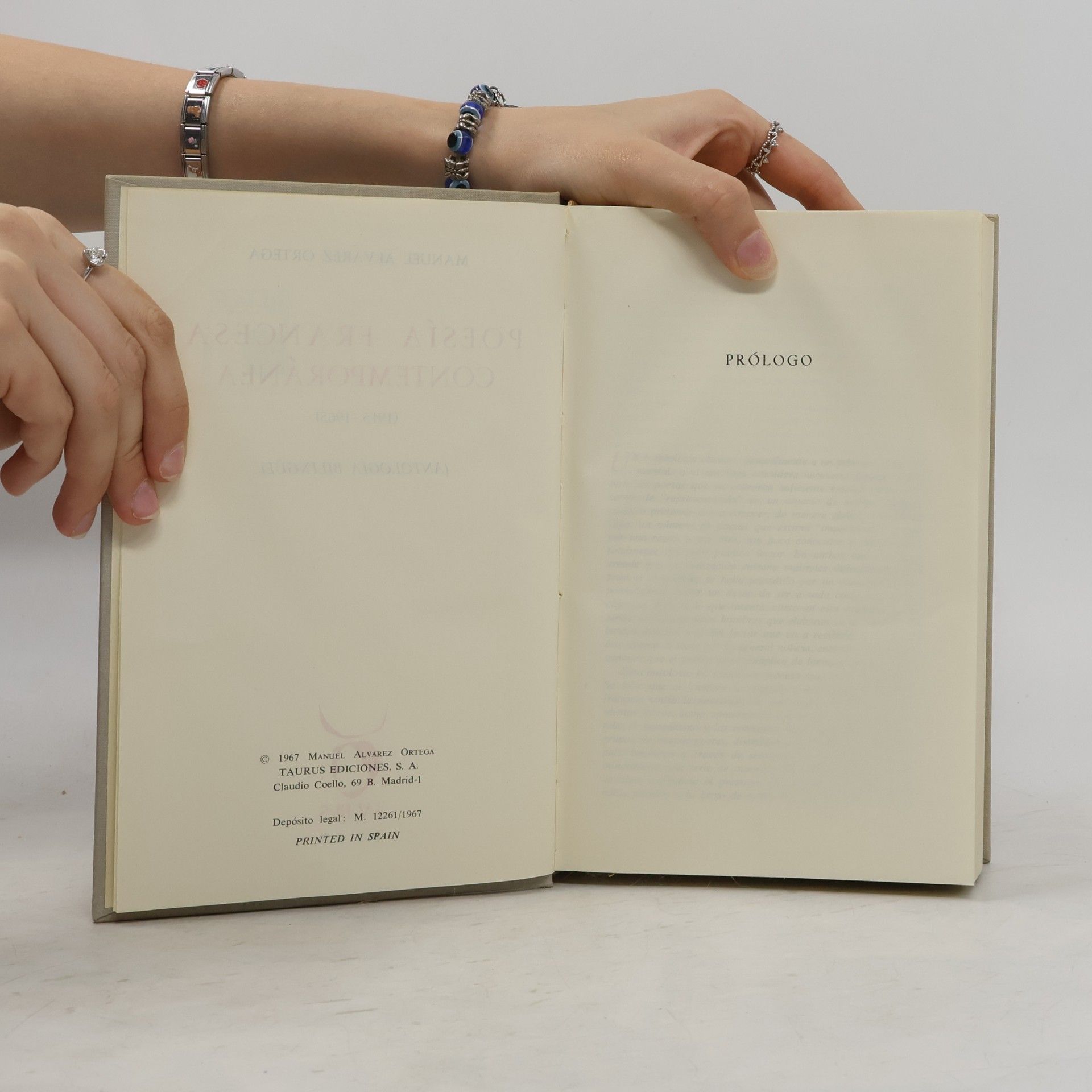 Manuel Álvarez Ortega. Poesía francesa contemporánea 1915-1965.