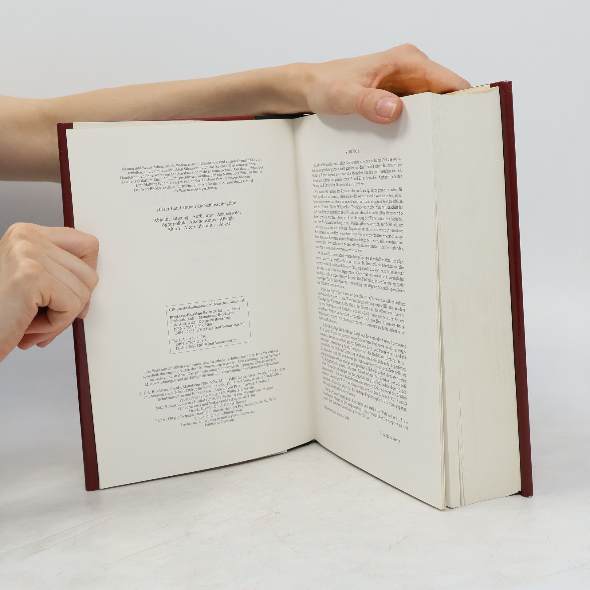 Autorenkollektiv Brockhaus Enzyklopädie 1. A-APT