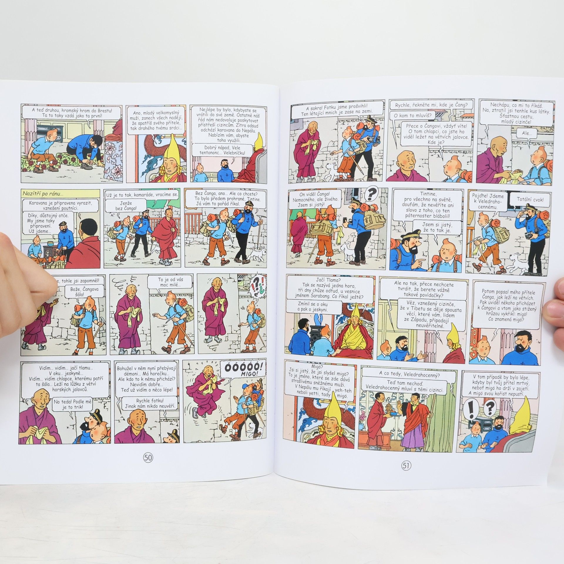 Hergé Tintin v Tibetu