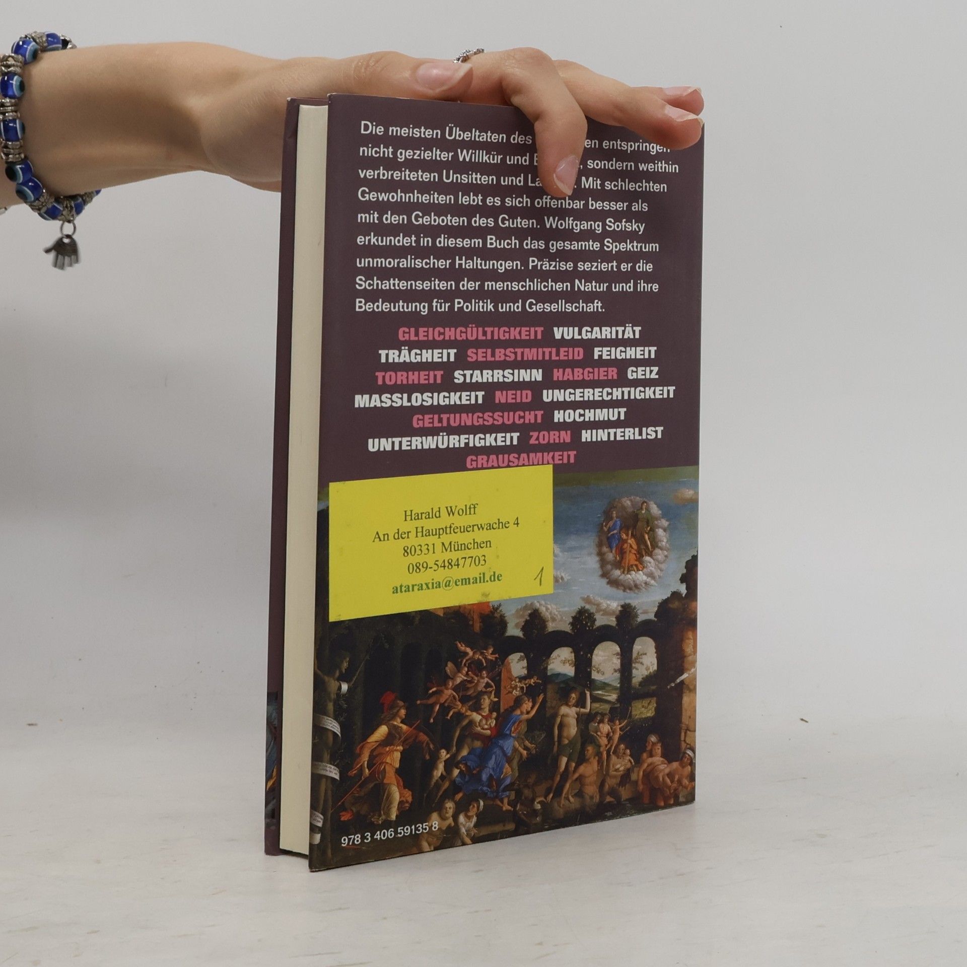Wolfgang Sofsky Das Buch der Laster