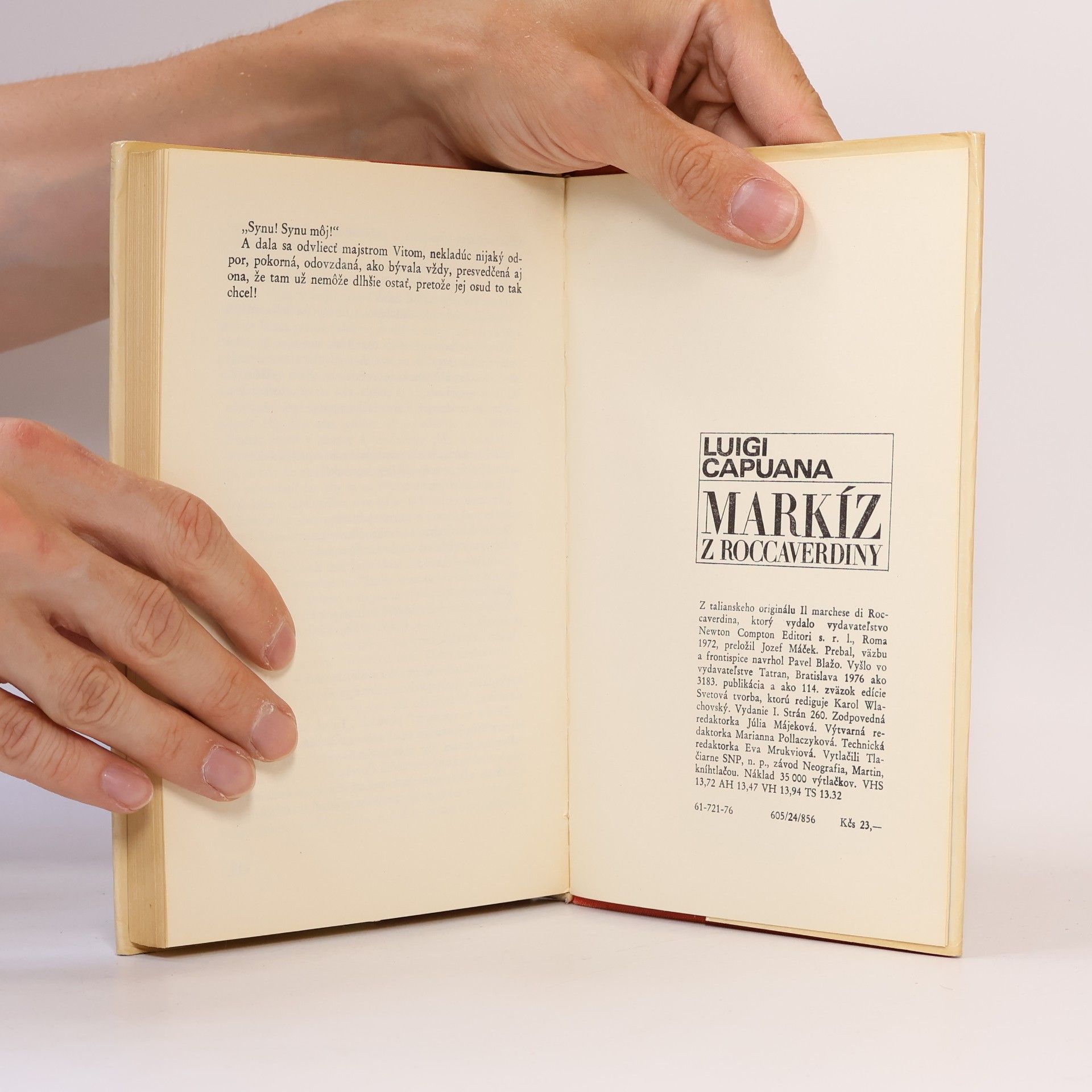 Luigi Capuana Markíz z Roccaverdiny