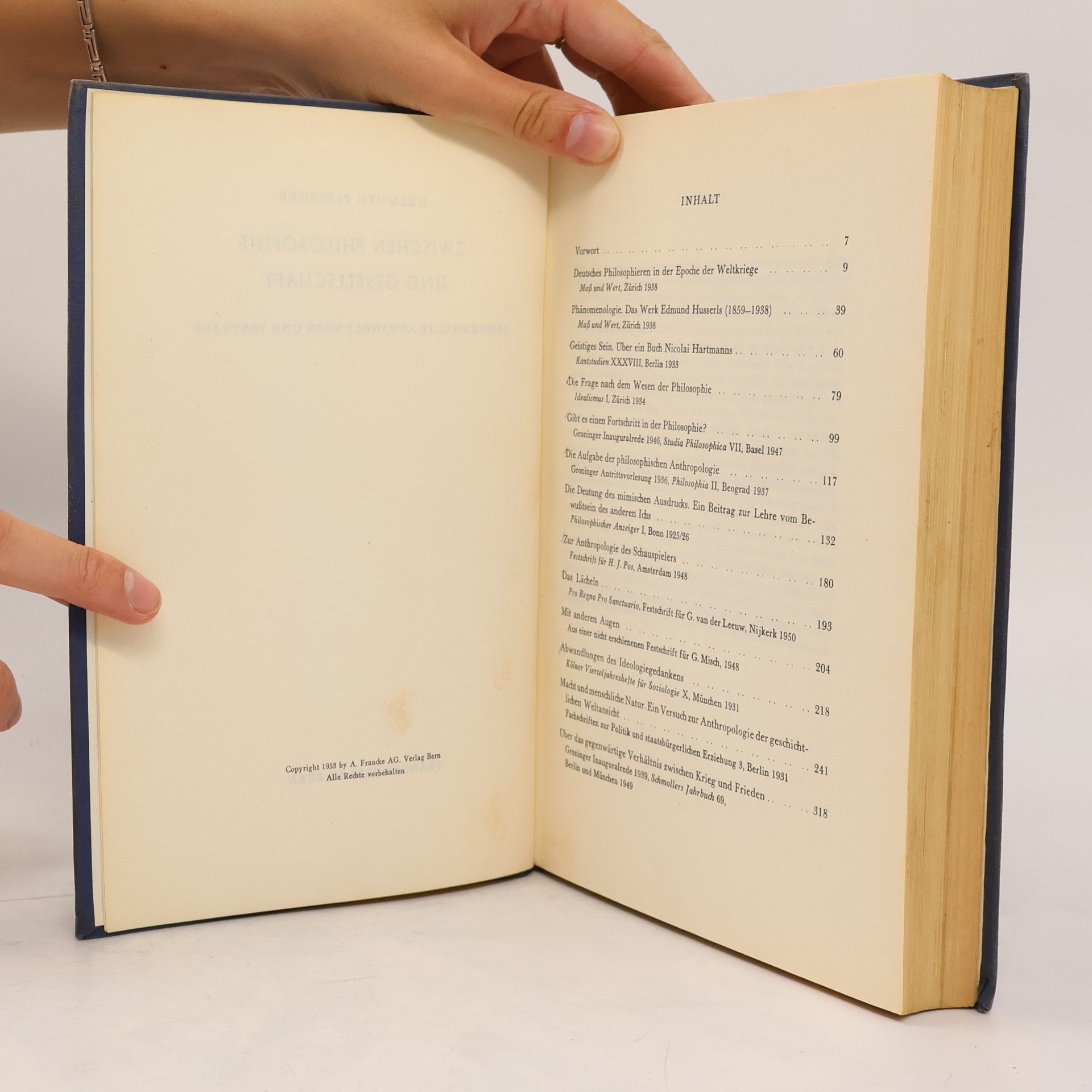 Helmuth Plessner Zwischen Philosophie und Gesellschaft