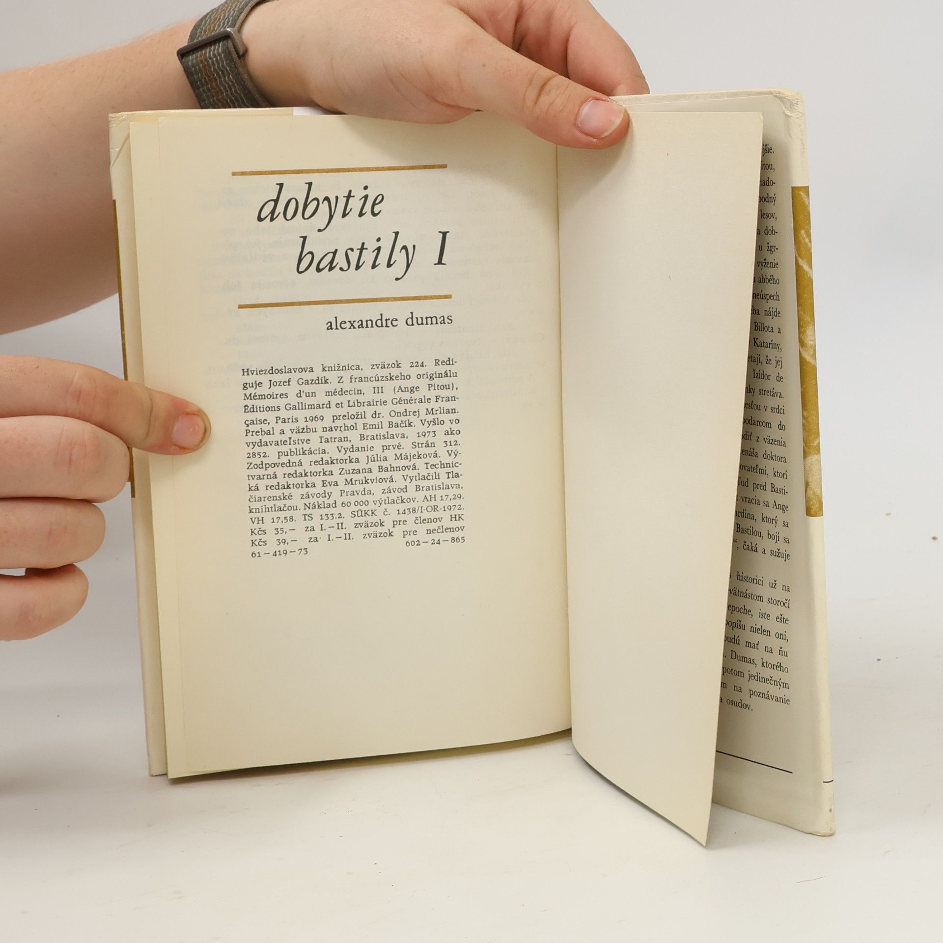 Alexandre Dumas der Ältere Dobytie Bastily I.