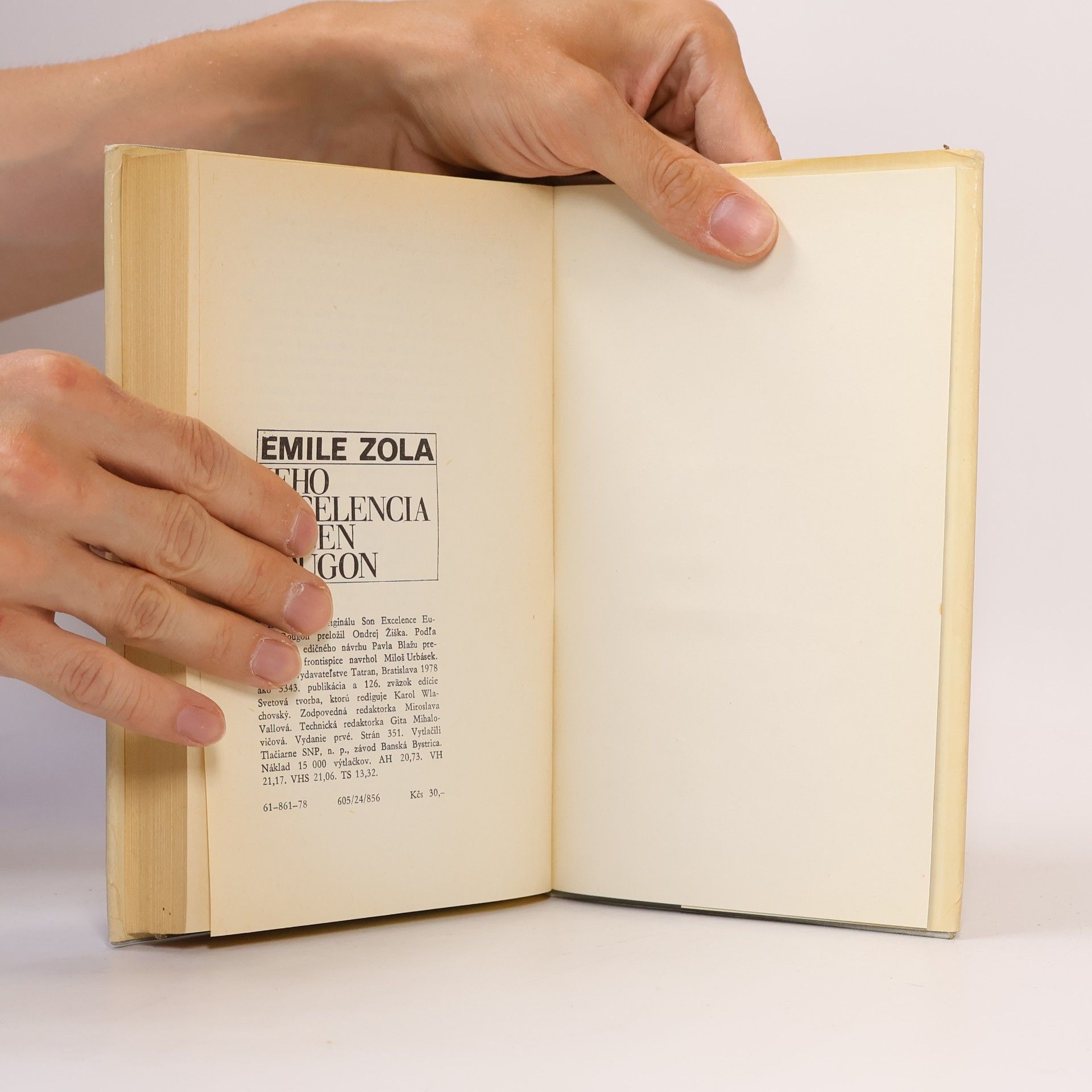 Émile Zola Jeho excelencia Eugen Rougon