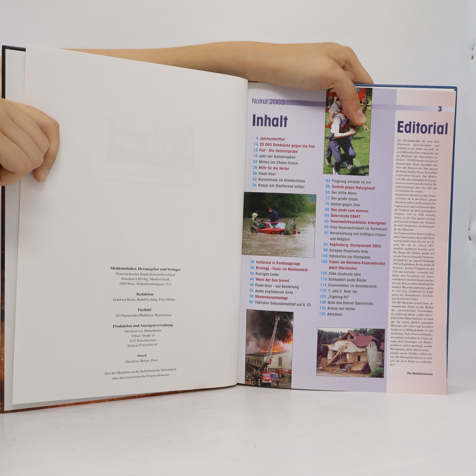 Autorenkollektiv Notruf 2003: Die Jahrhundert-Flut