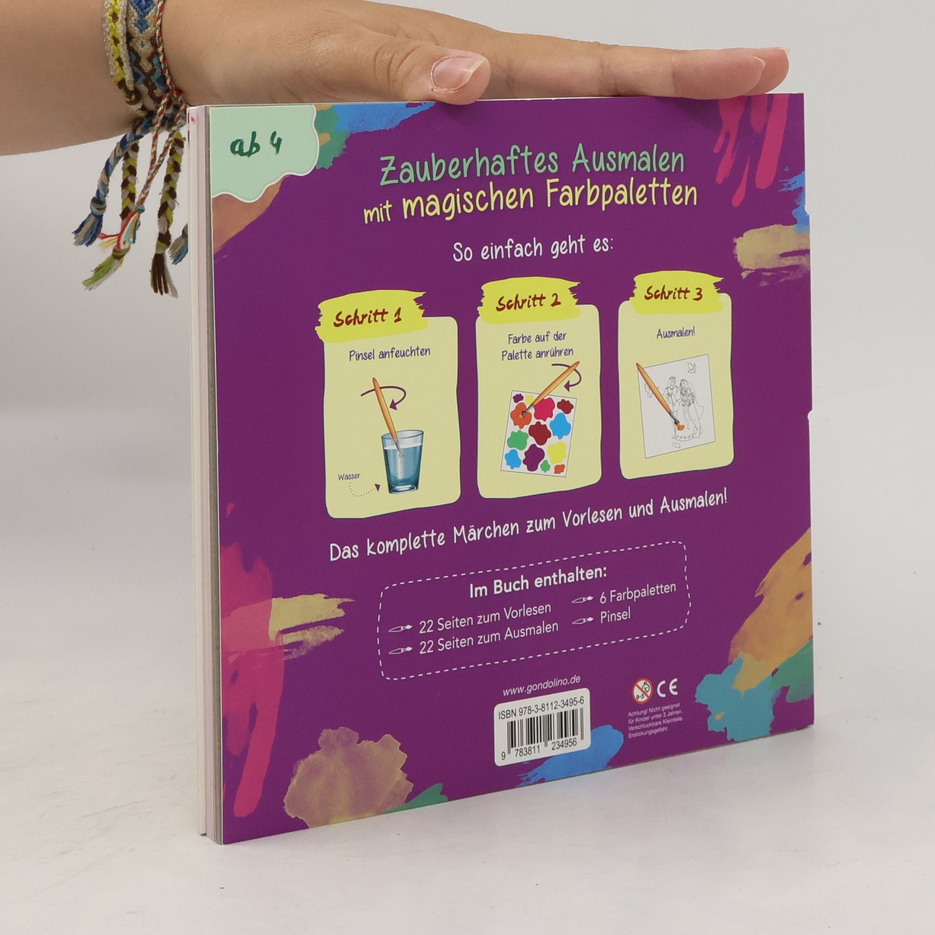 Marina Krämer Mein erstes Märchen Ausmal Buch - Dornröschen