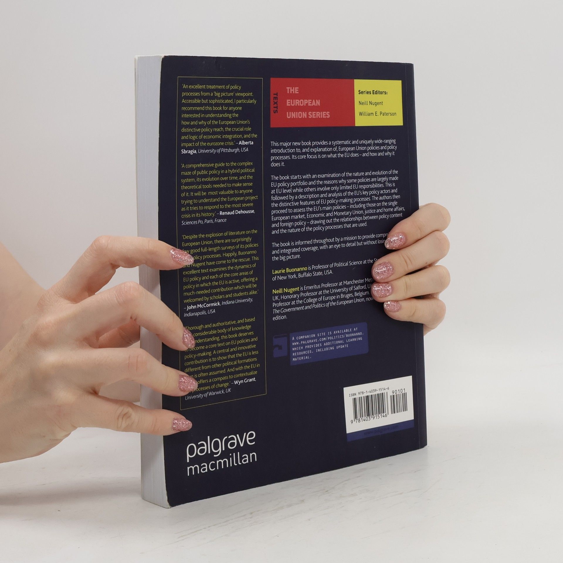 Laurie Buonanno Policies and policy processes of the European Union