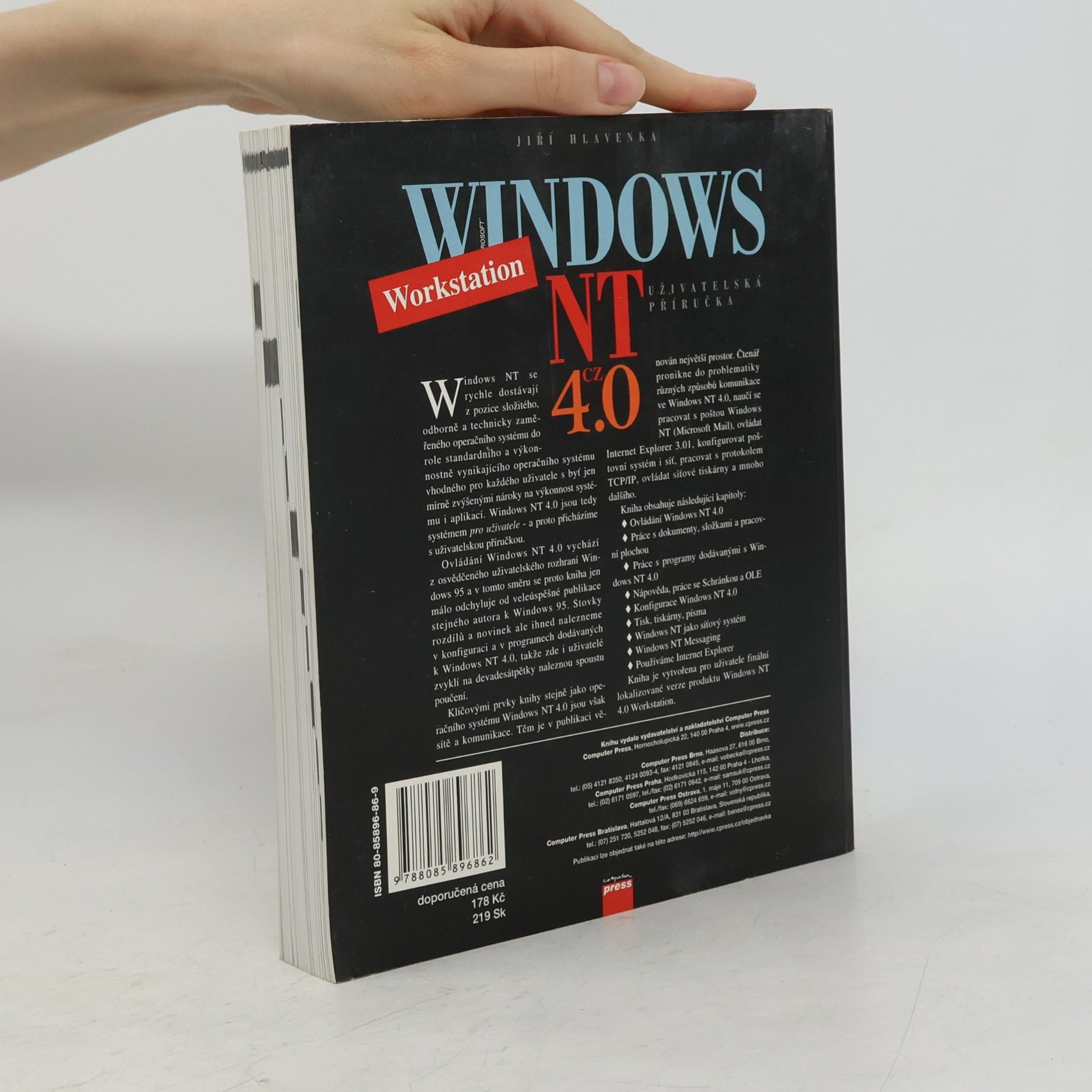 Jiří Hlavenka Windows NT 4.0 CZ Workstation : uživatelská příručka