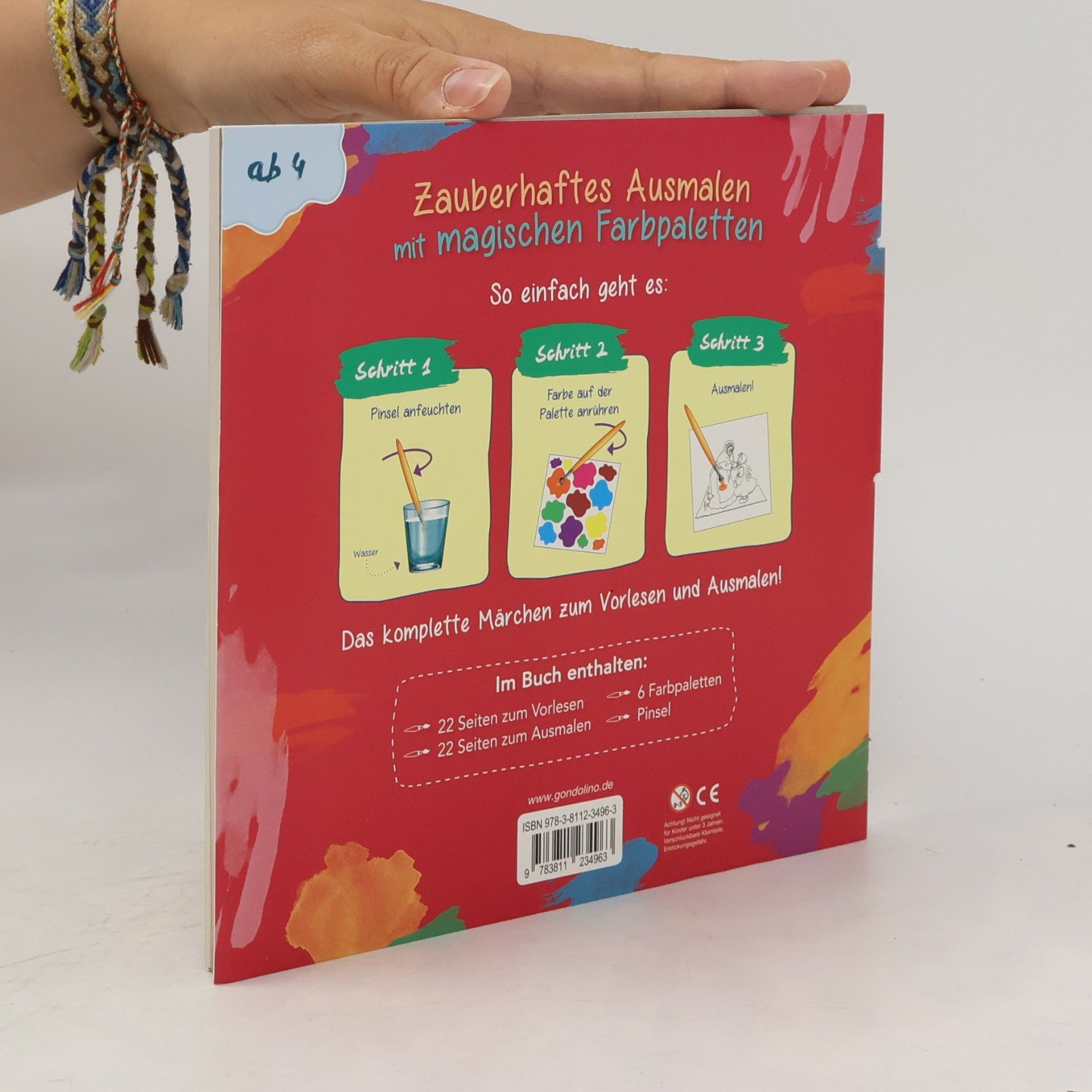 Marina Krämer Mein erstes Märchen Ausmal Buch - Rotkäppchen