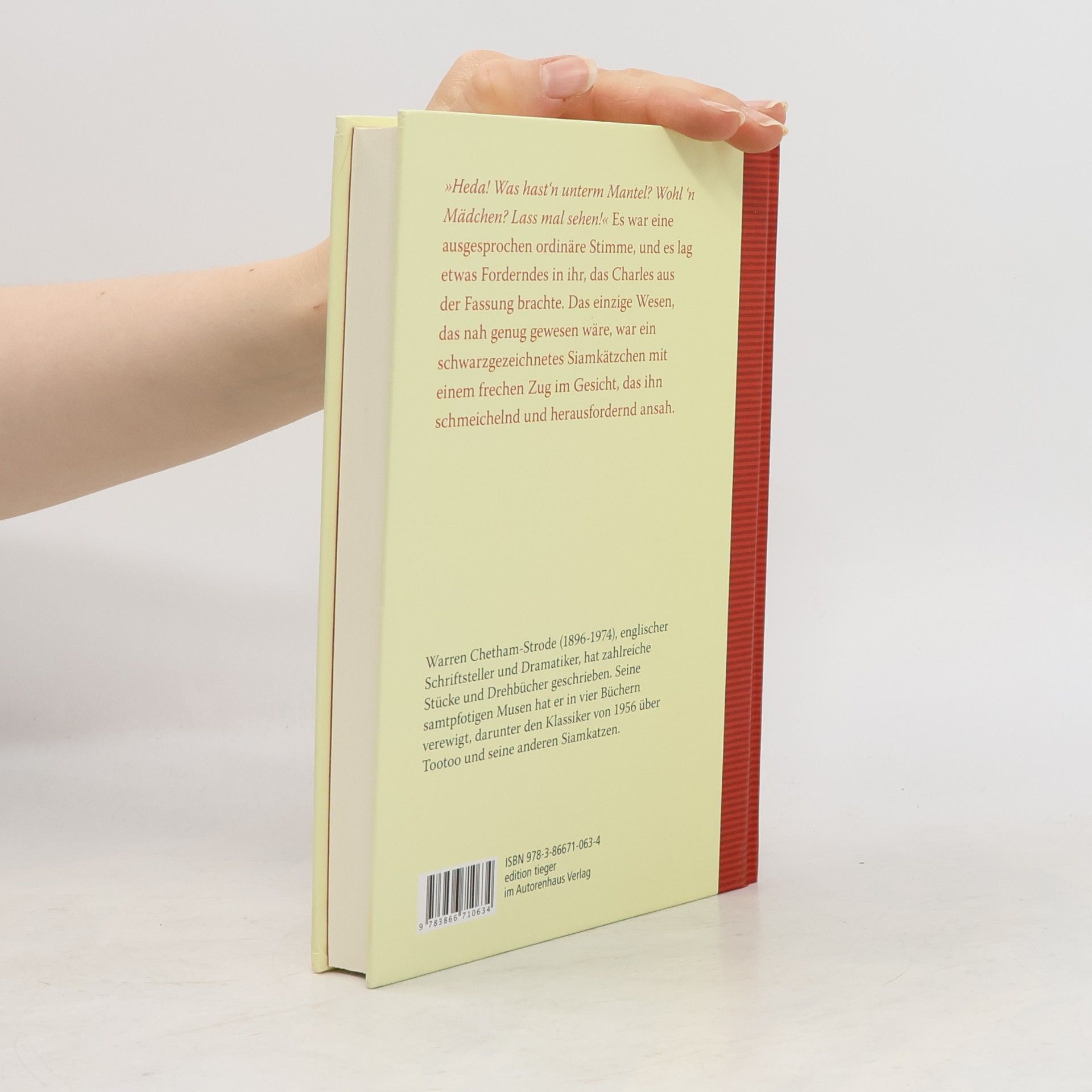 Warren Chetham Strode Tootoo: immer das letzte Wort ; [ein Katzenroman]