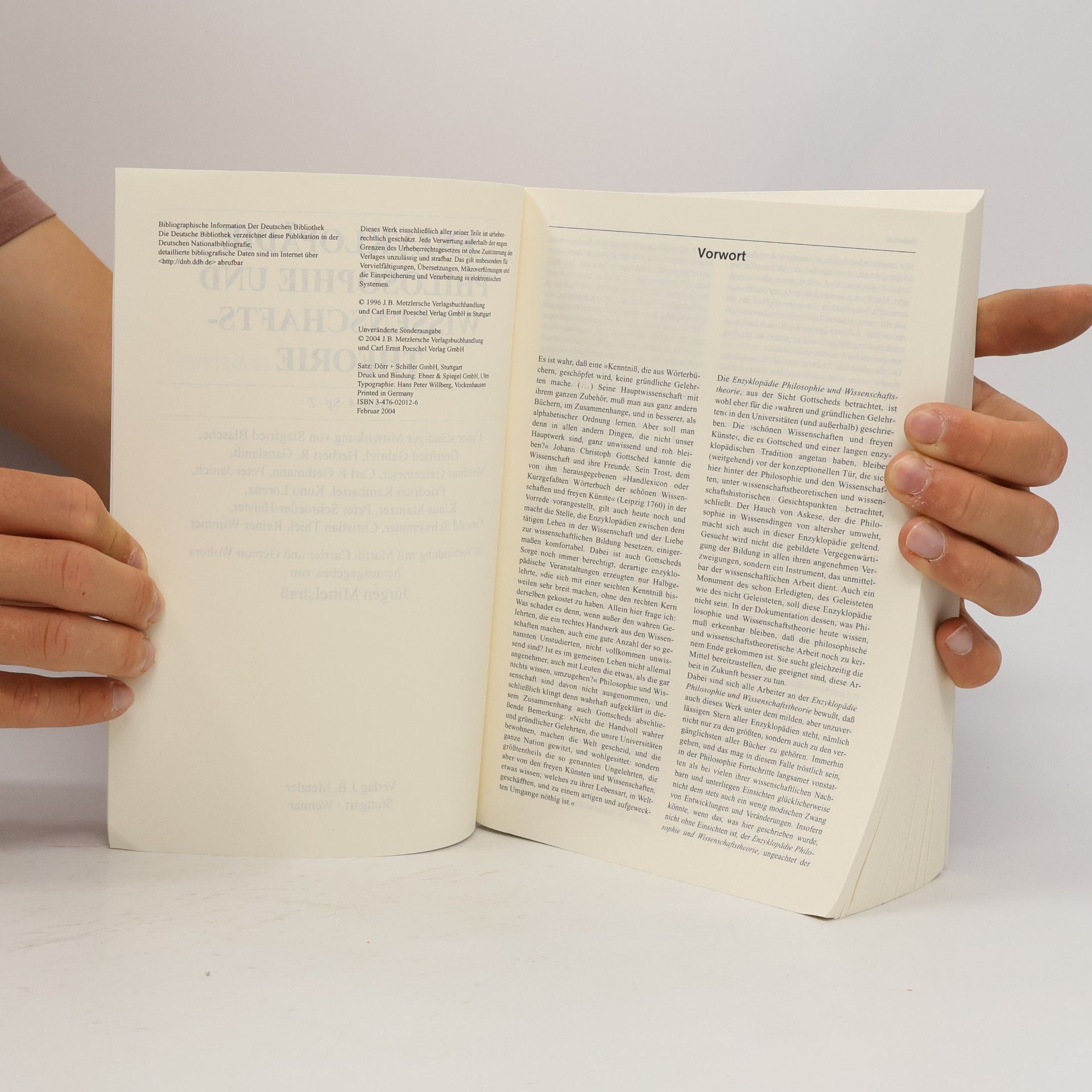 Various authors Enzyklopädie Philosophie und Wissenschaftstheorie 4