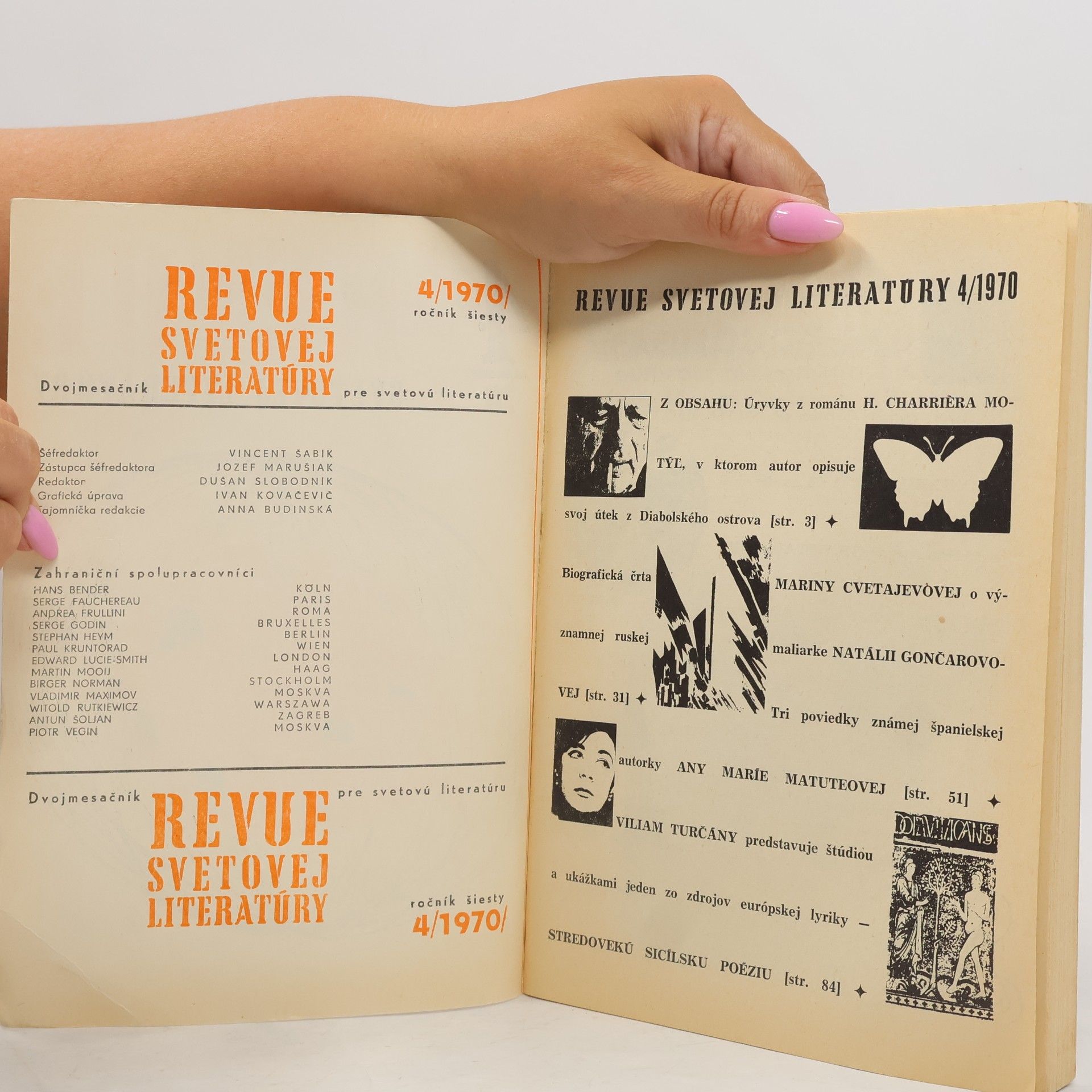Autorenkollektiv Revue svetovej literatúry 4/70