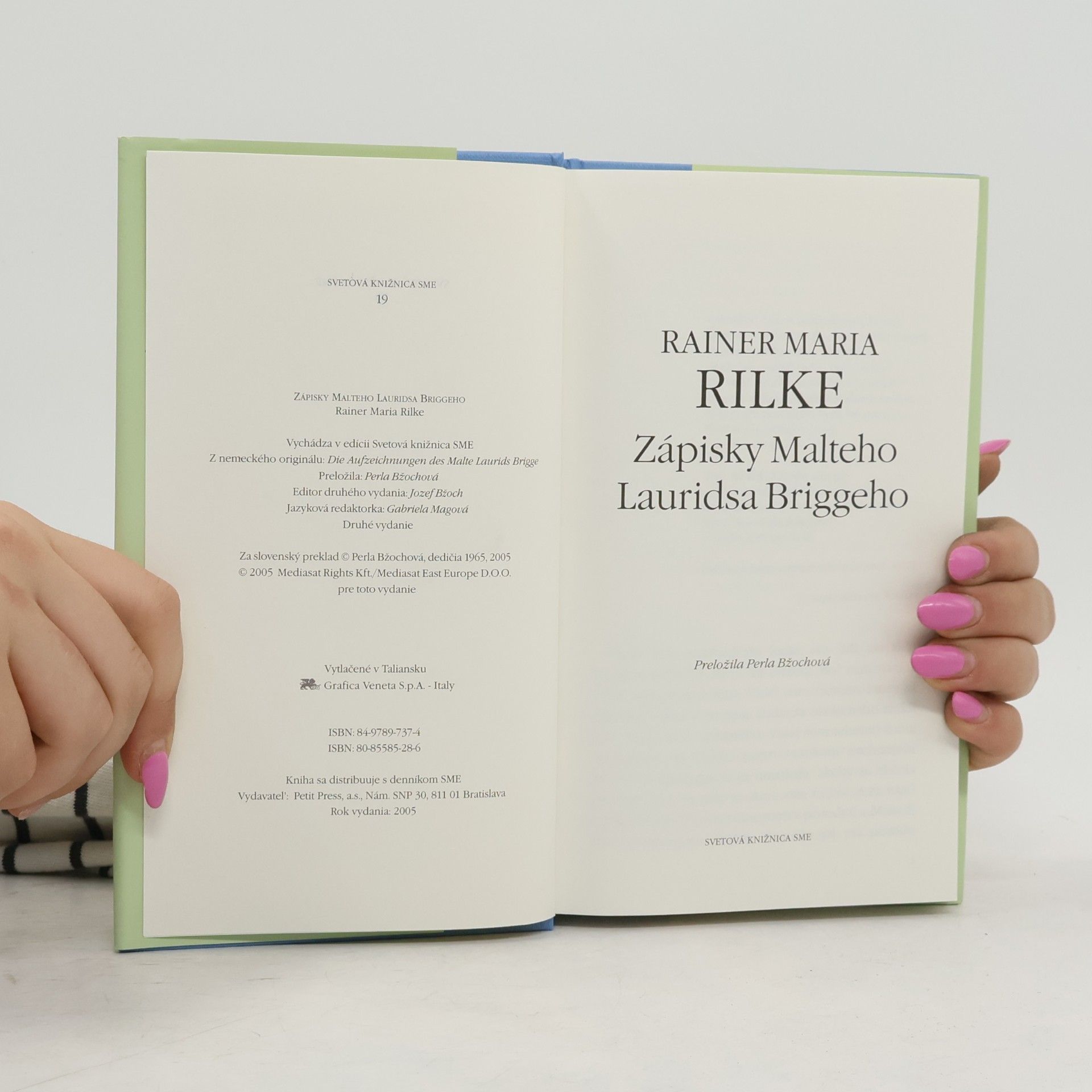 Rainer Maria Rilke Zápisky Malteho Lauridsa Briggeho