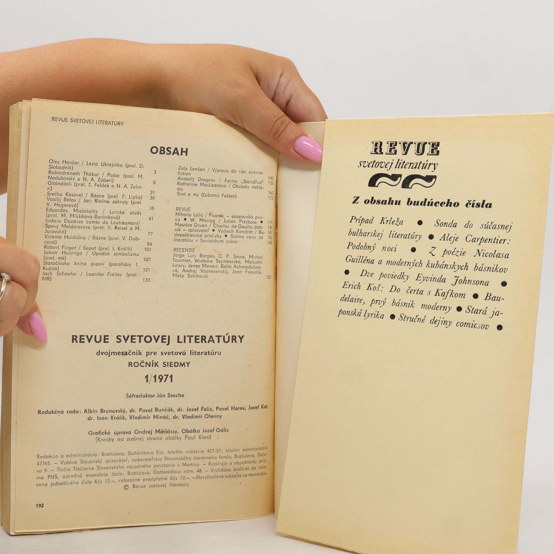 Autorenkollektiv Revue svetovej literatury 1/1971