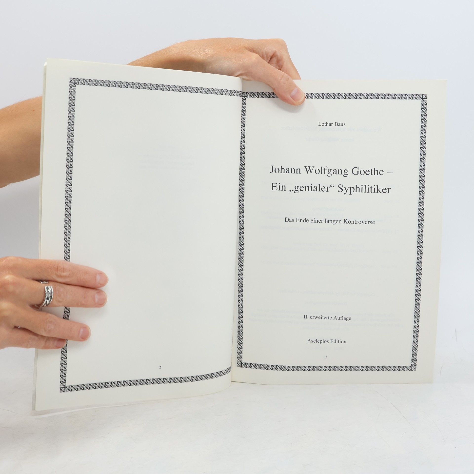 Lothar Baus Johann Wolfgang Goethe – Ein „genialer“ Syphilitiker