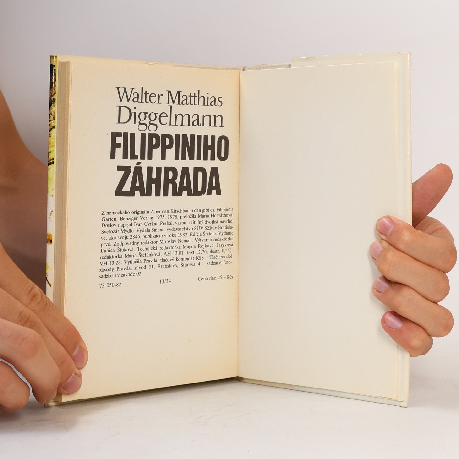 Walter Matthias Diggelmann Filippiniho záhrada