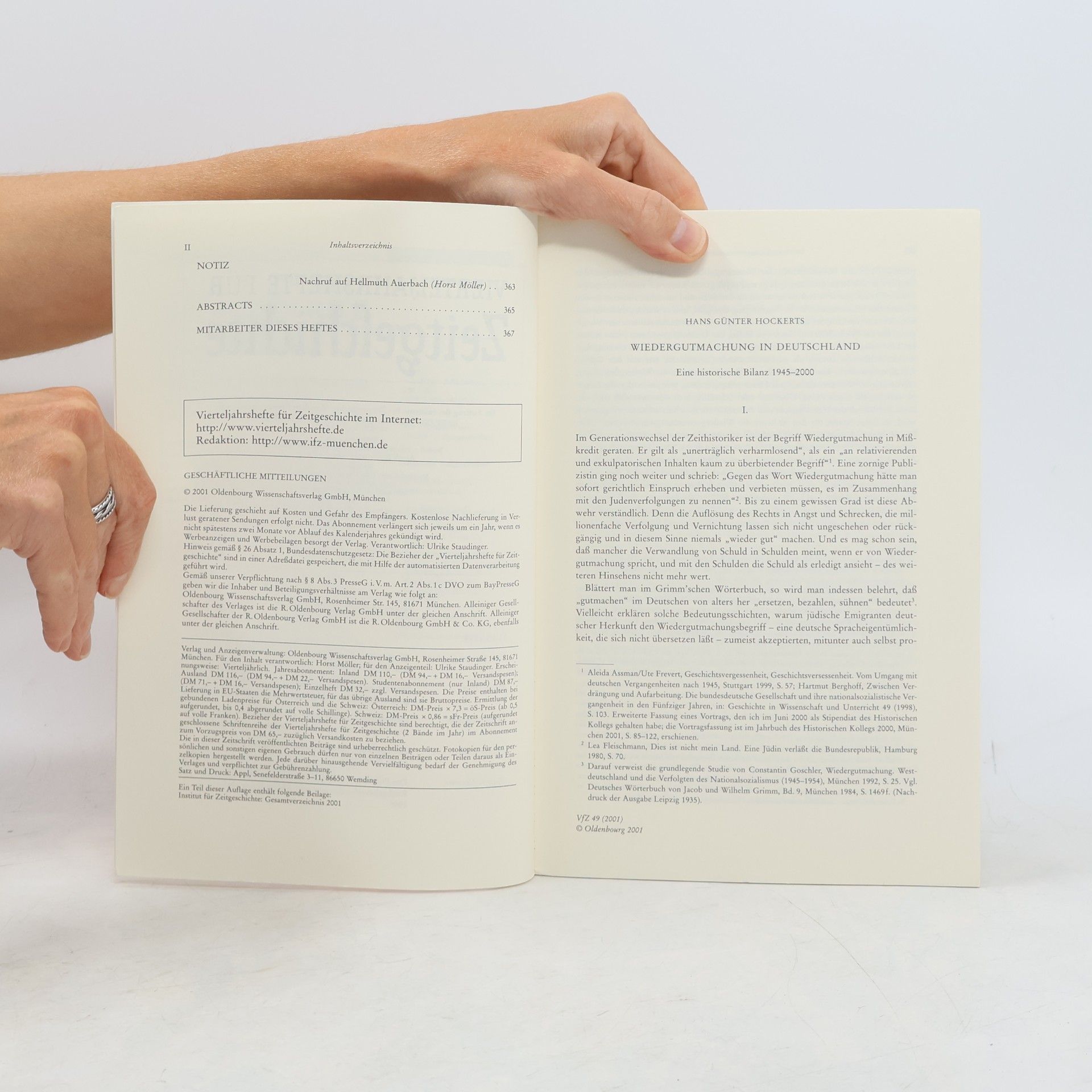Autorenkollektiv Vierteljahrshefte für Zeitgeschichte. 2. Heft