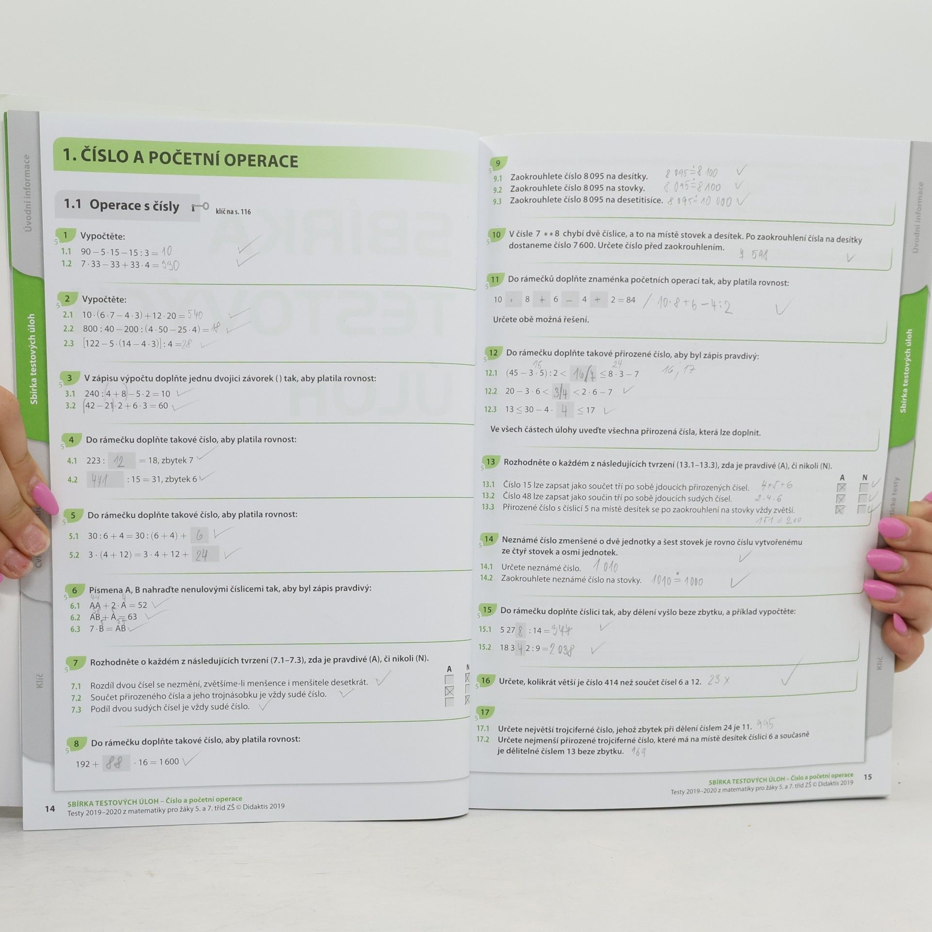 Auteurscollectief Testy ... z matematiky: Pro žáky 5. a 7. tříd ZŠ 2019-2020