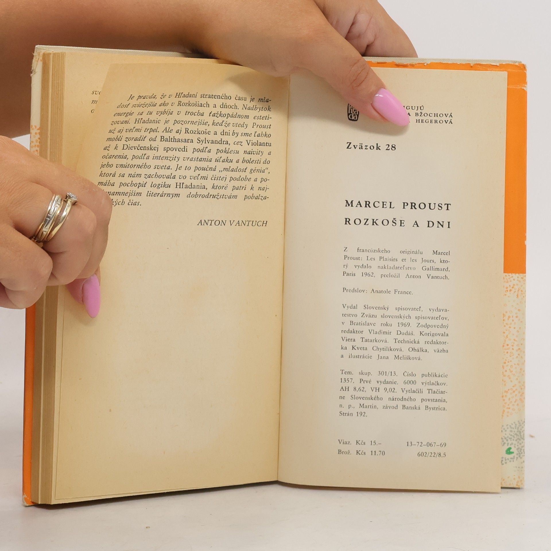 Marcel Proust Rozkoše a dni