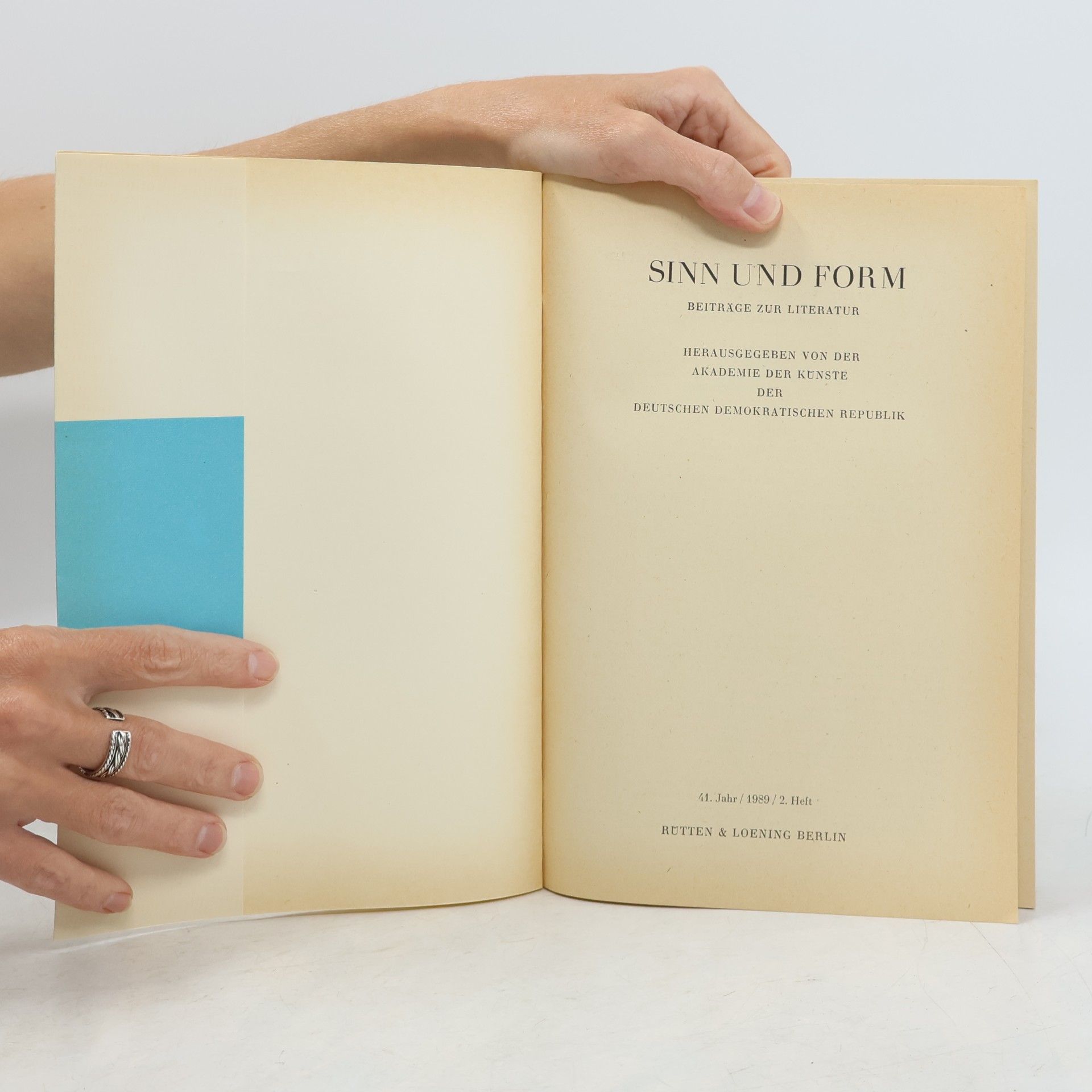 Collectif d'auteurs Sinn und Form