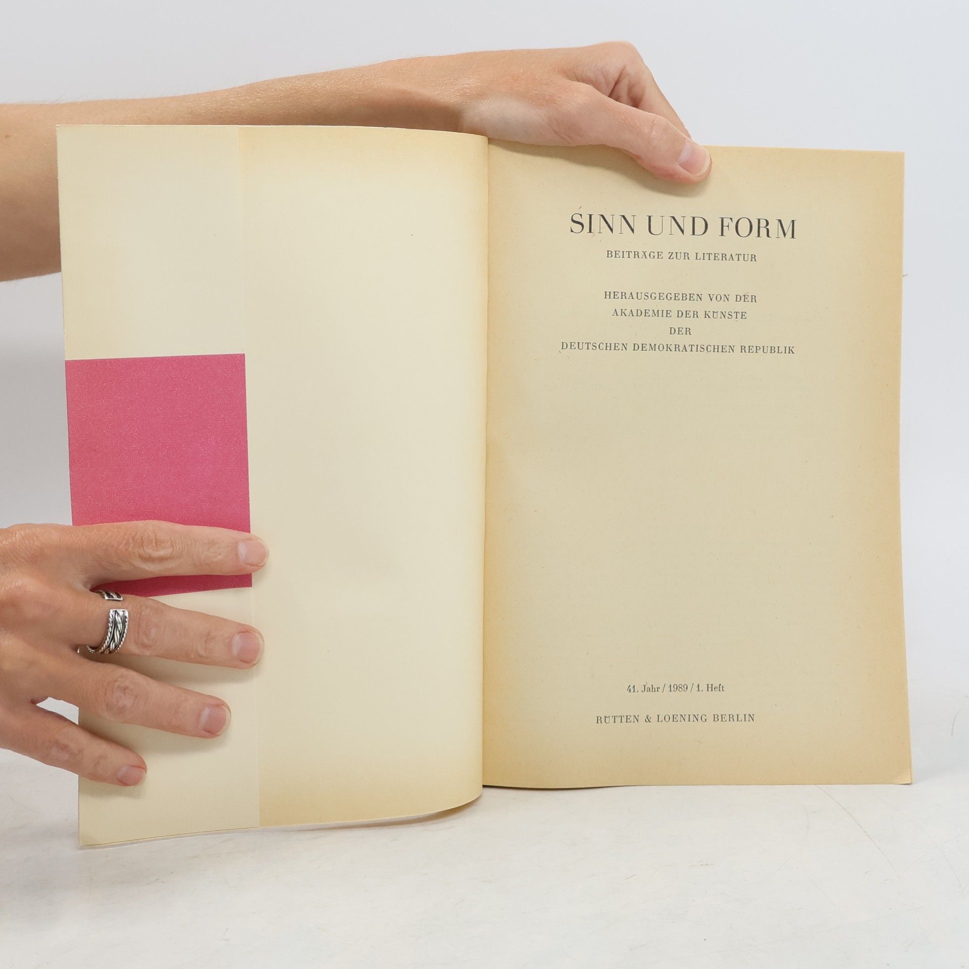 Autorenkollektiv Sinn und Form