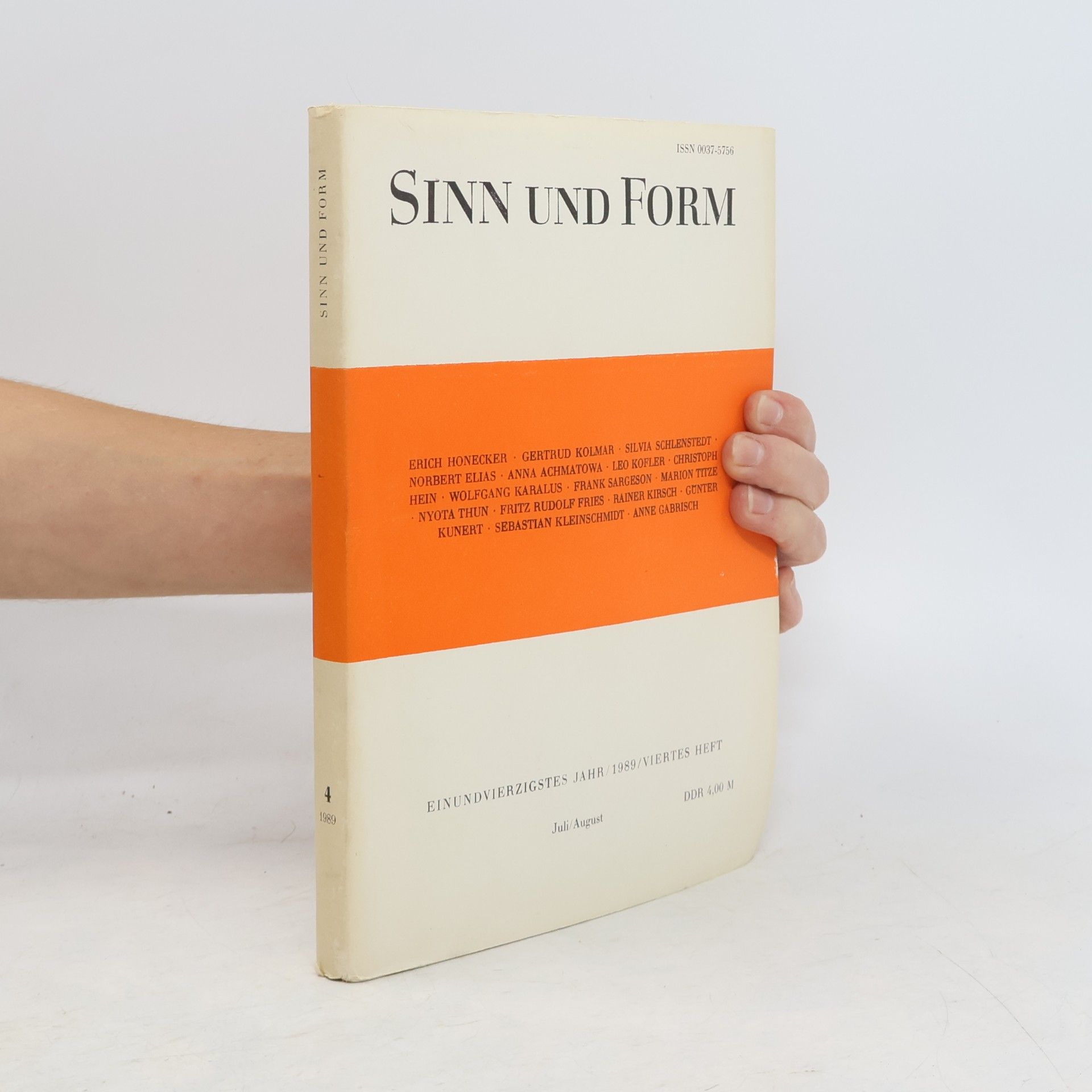 Kolektív autorov Sinn und Form 4/1989