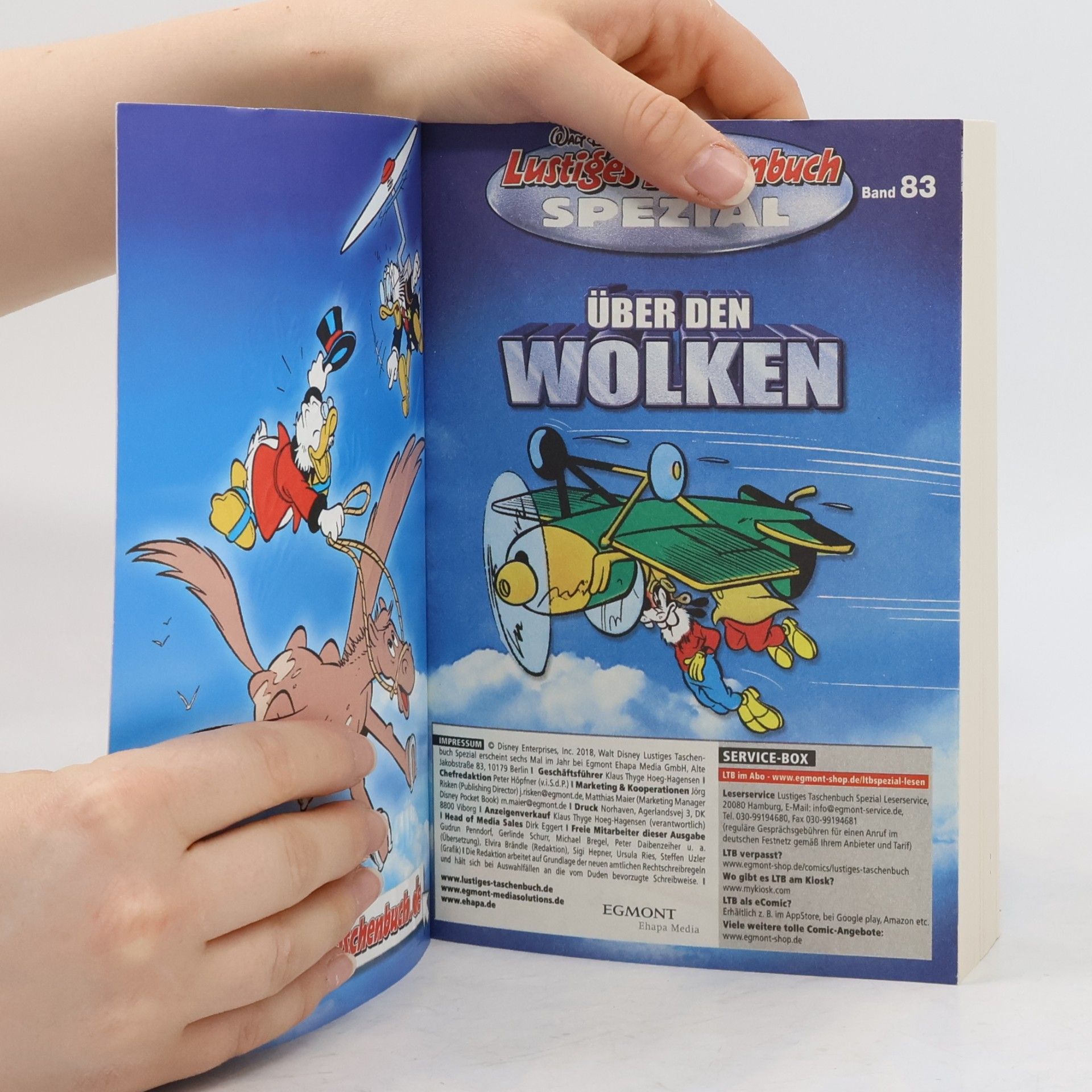 Walt Disney Lustiges Taschenbuch Spezial 83. Über den Wolken