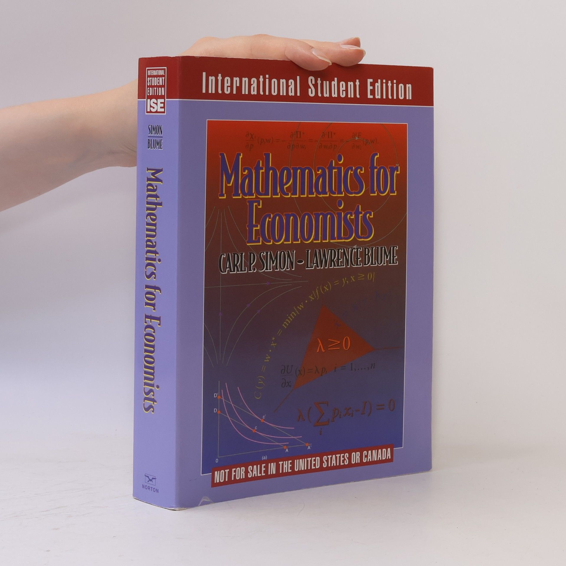 Carl P. Simon Mathematics for economists