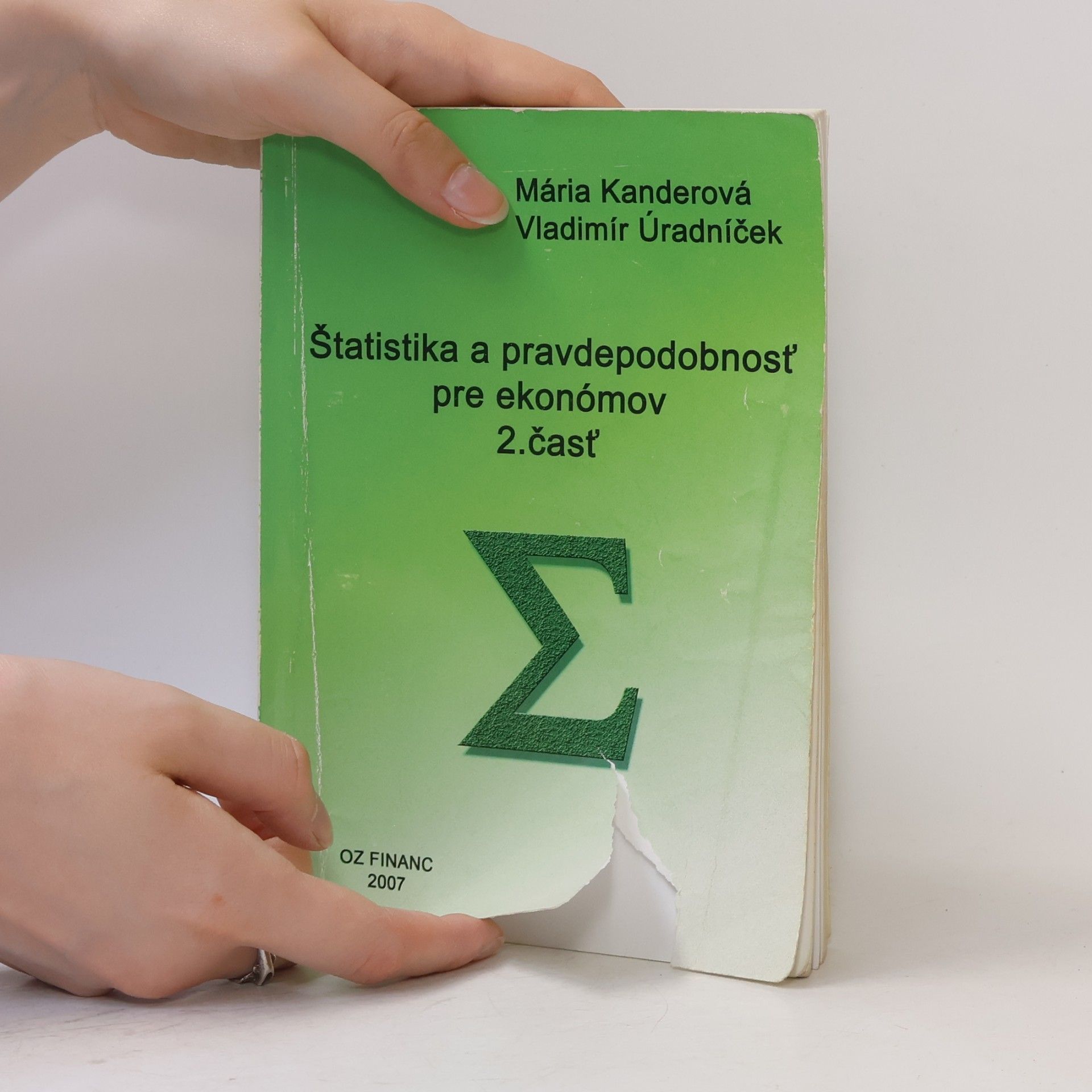 Mária Kanderová Štatistika a pravdepodobnosť pre ekonómov 2. časť