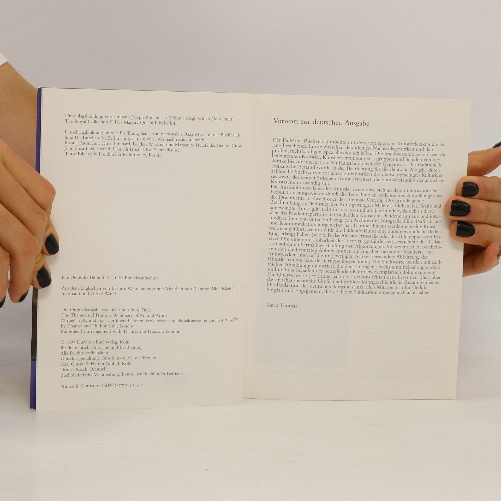 Herbert Edward Read DuMont's Künstlerlexikon