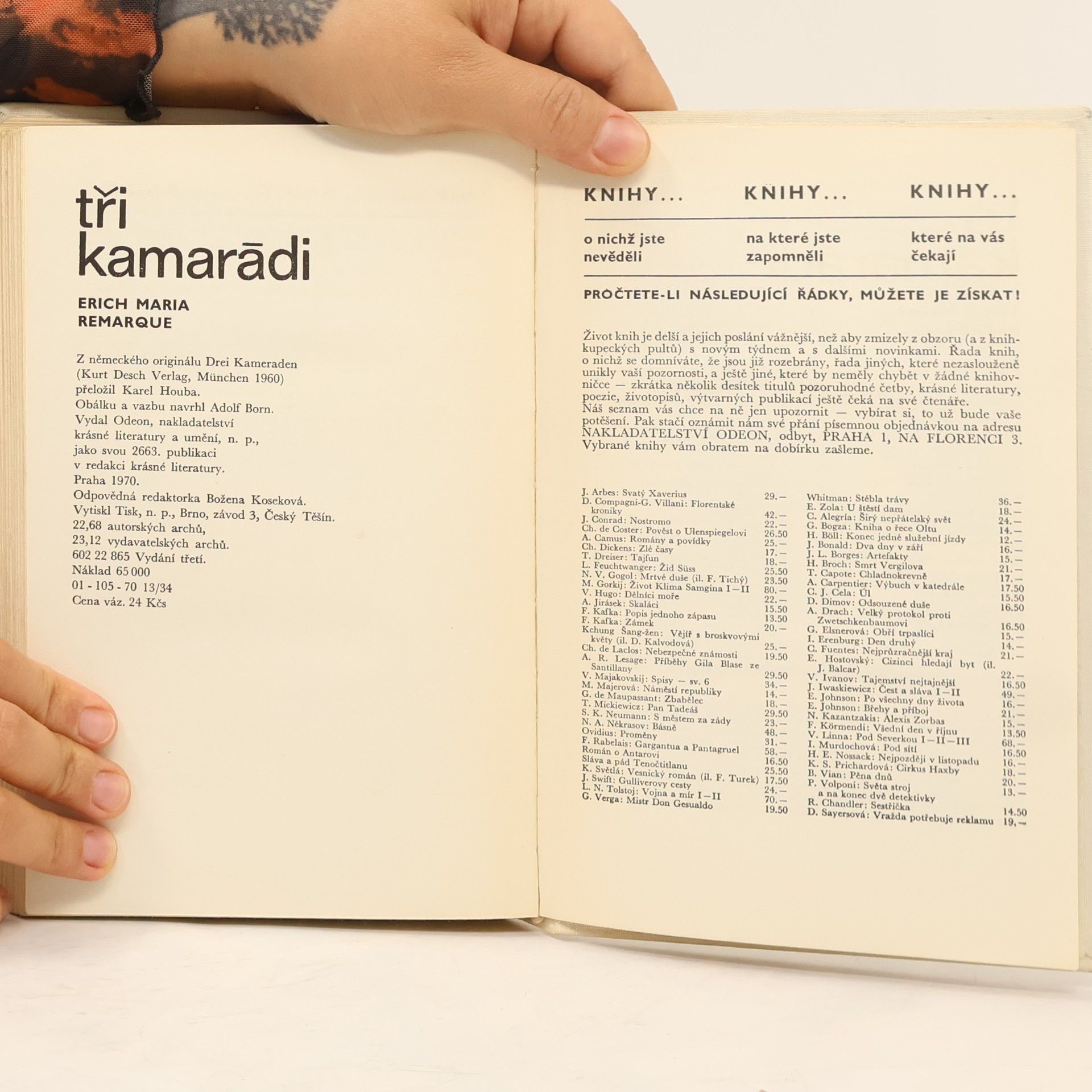 Erich Maria Remarque Tři kamarádi