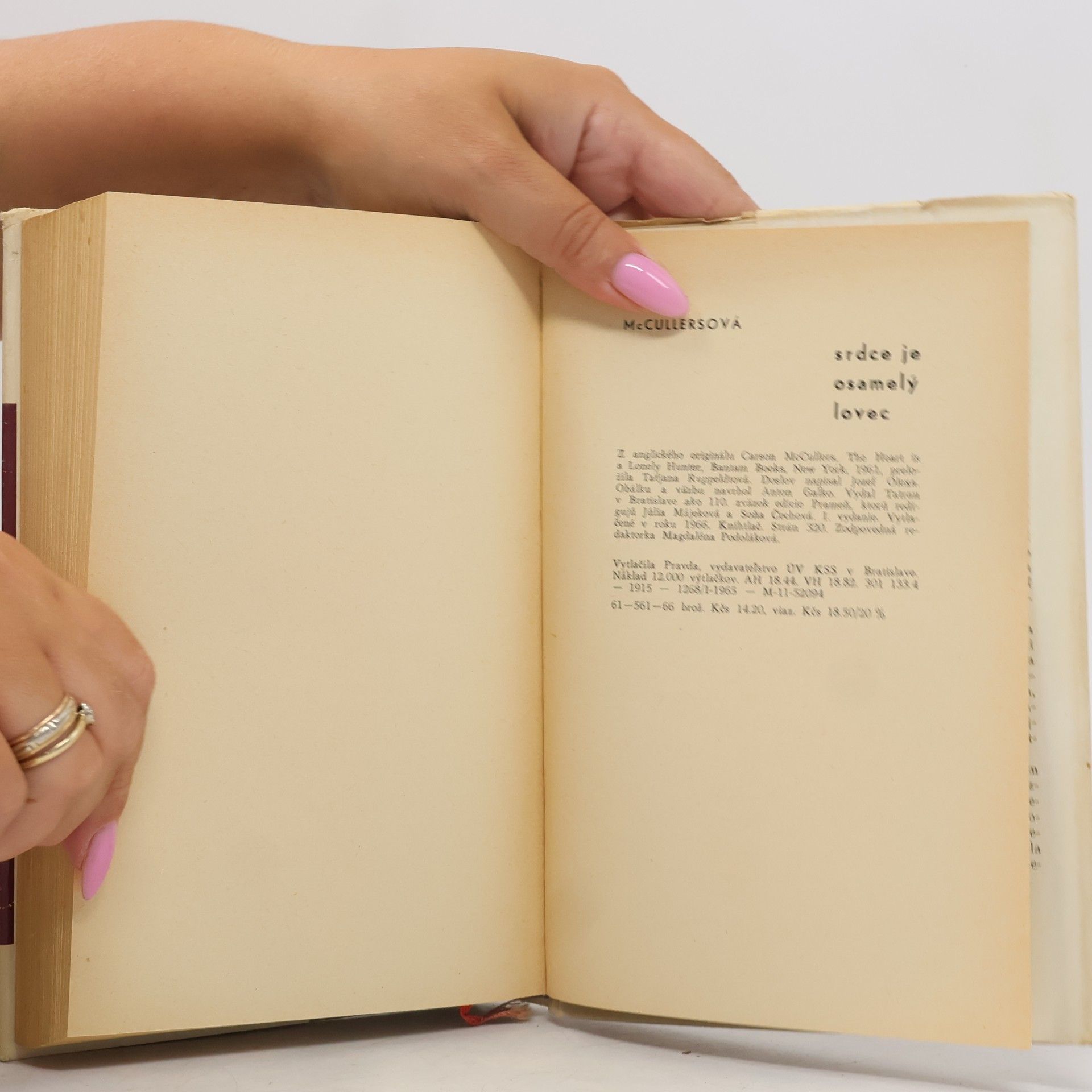 Carson McCullers Srdce je osamělý lovec