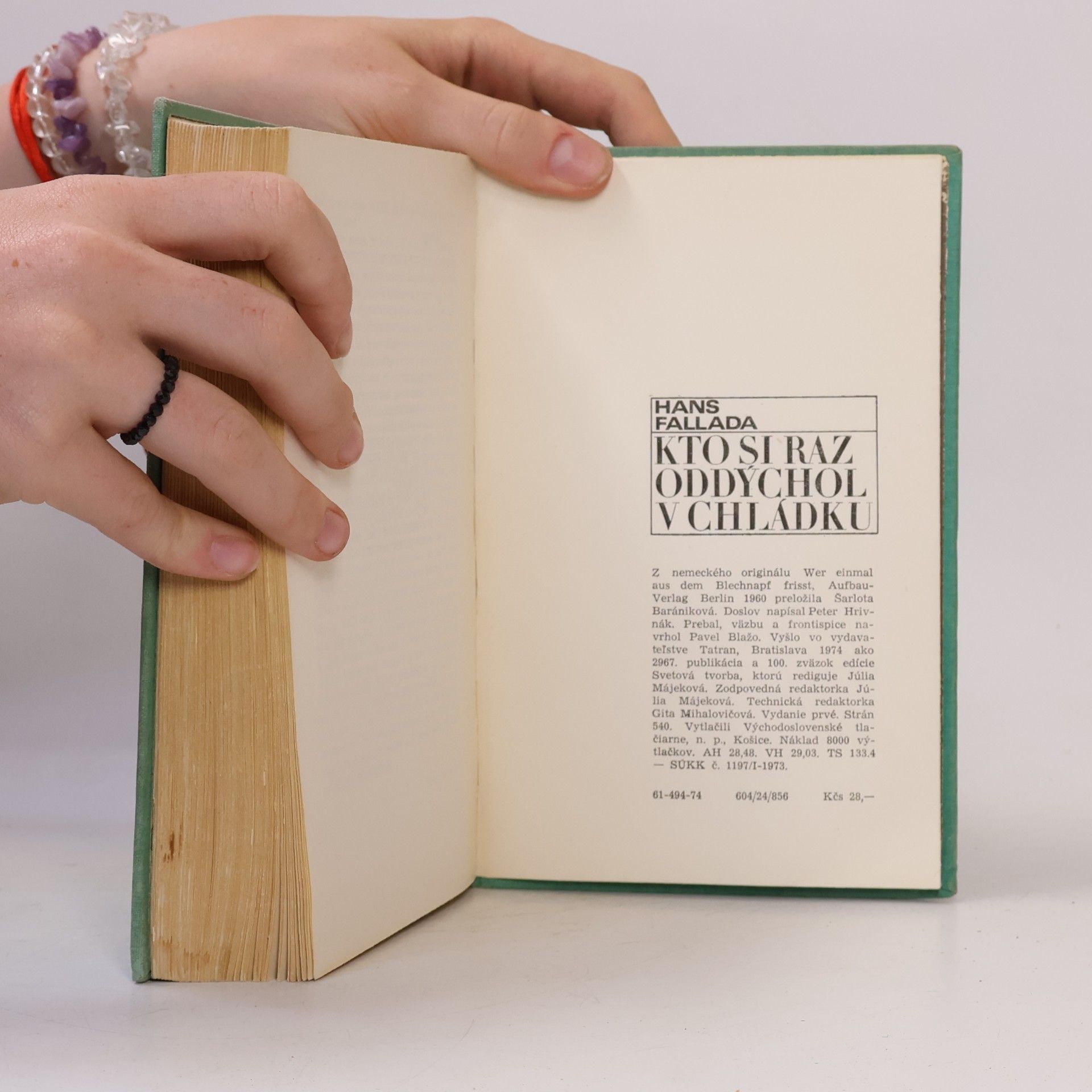 Hans Fallada Kto si raz oddýchol v chládku