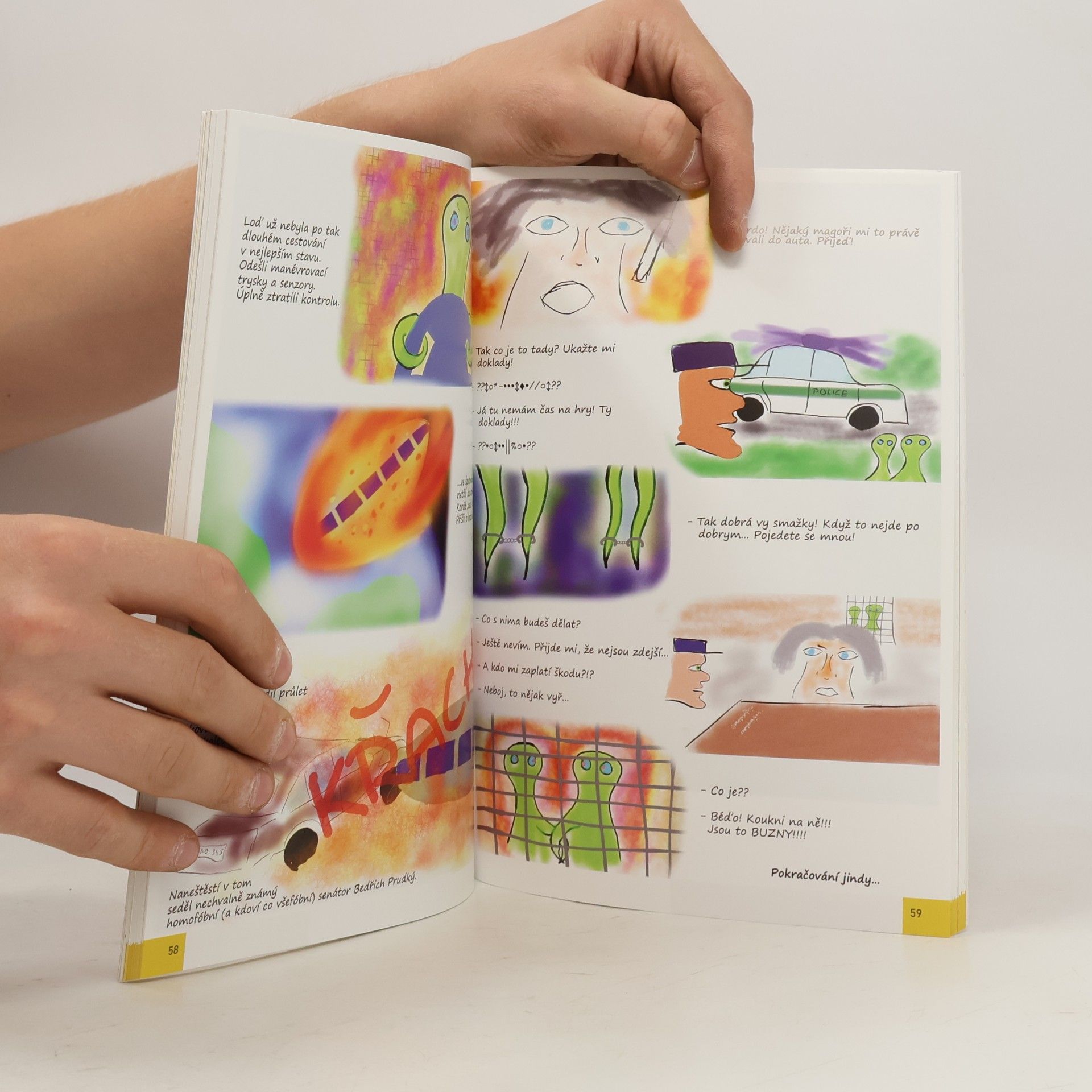 Anna Boček Ronovská FÍ! – kniha komiksů. Konceptuální + intermediální tvorba (2013–2015) Fakulty informatiky Masarykovy univerzity