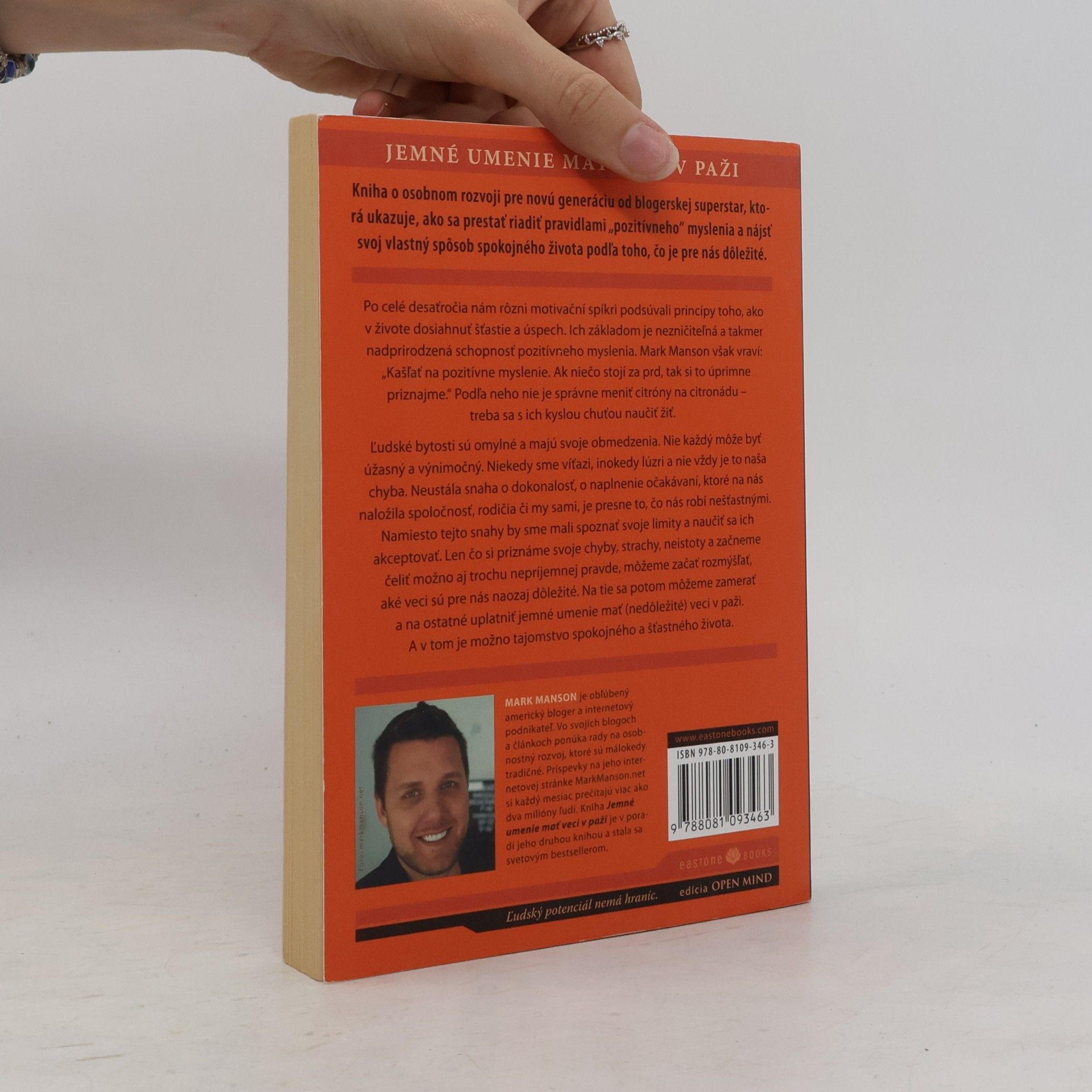 Mark Manson Jemné umenie mať veci v p**i