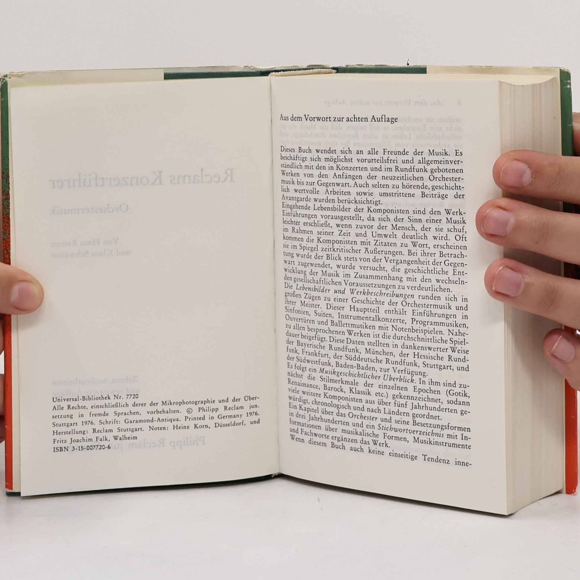 Autores varios Reclams Konzert-Führer