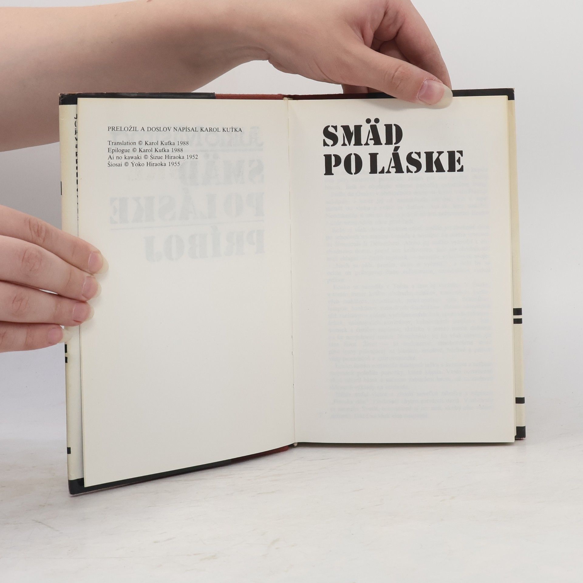 Yukio Mishima Smäd po lásce. Príboj