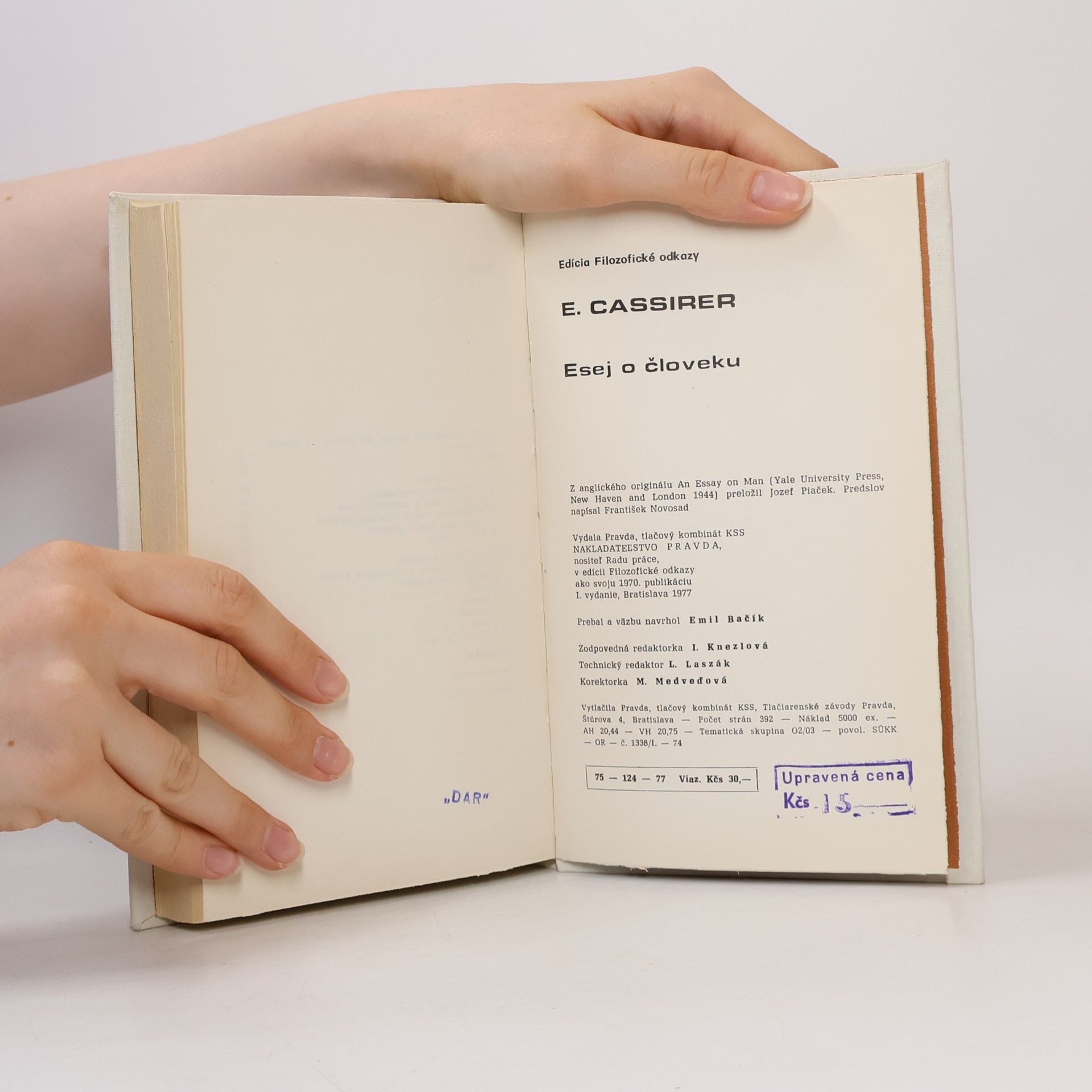 Ernst Cassirer Esej o človeku