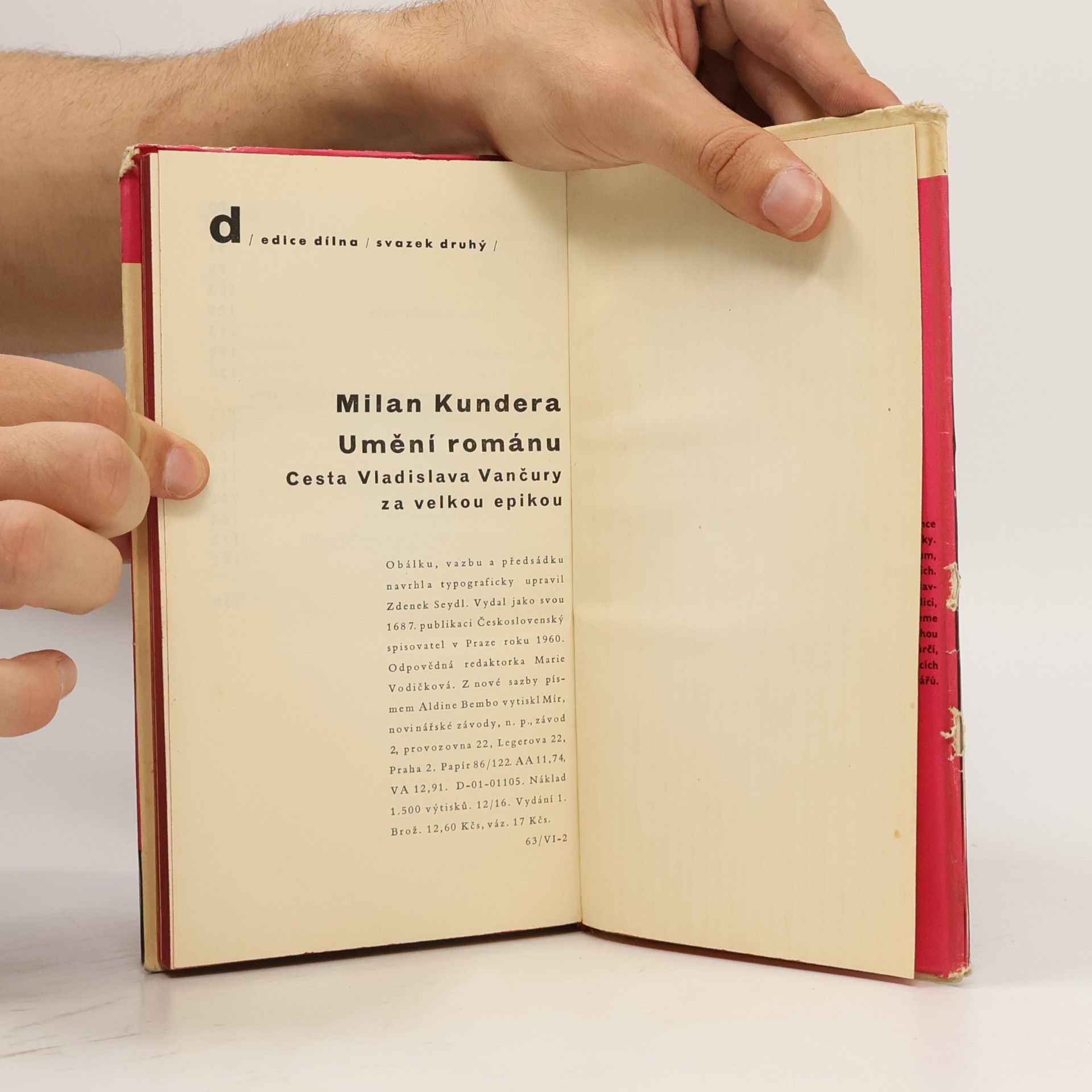 Milan Kundera Umění románu