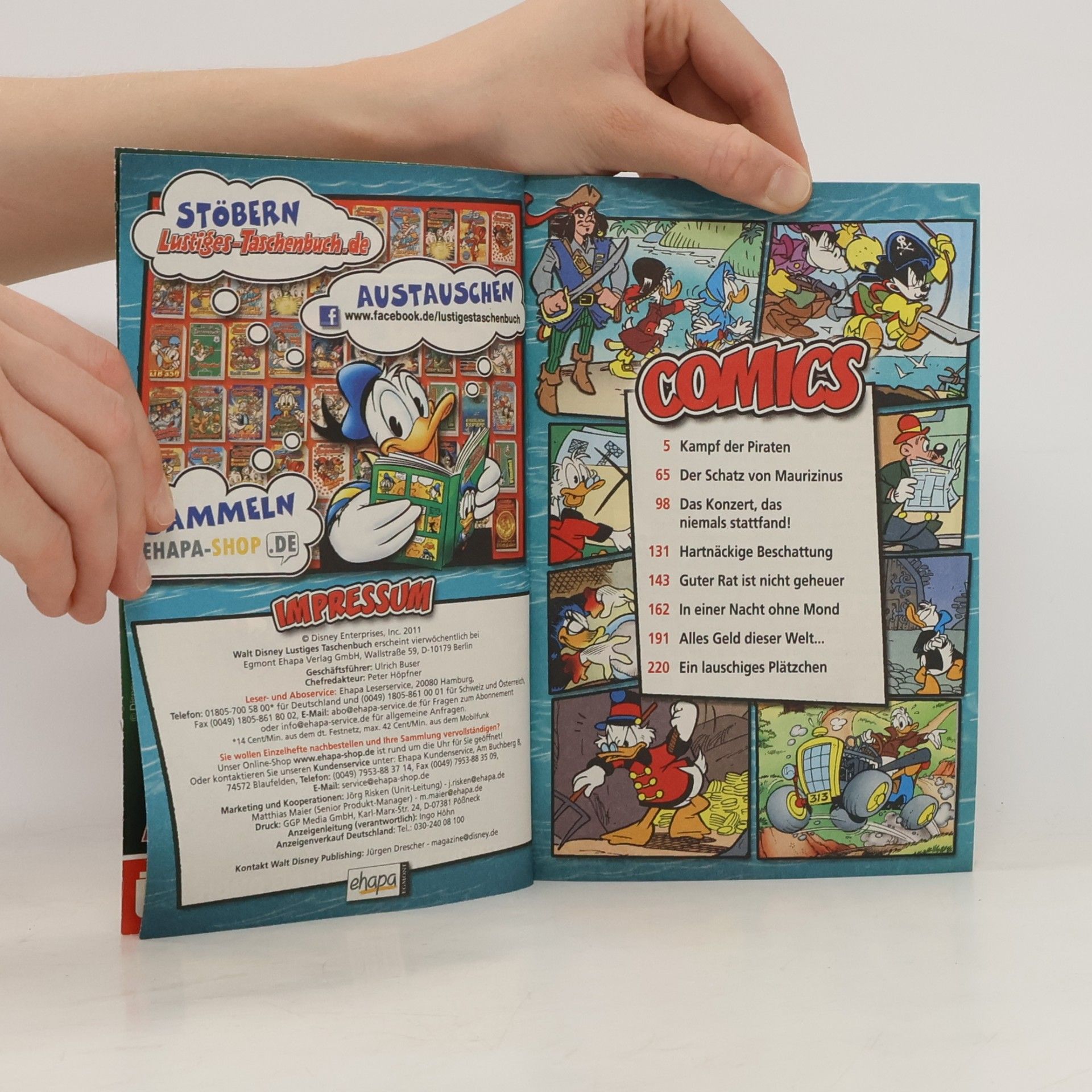 Walt Disney Lustiges Taschenbuch 415. Kampf der Piraten.