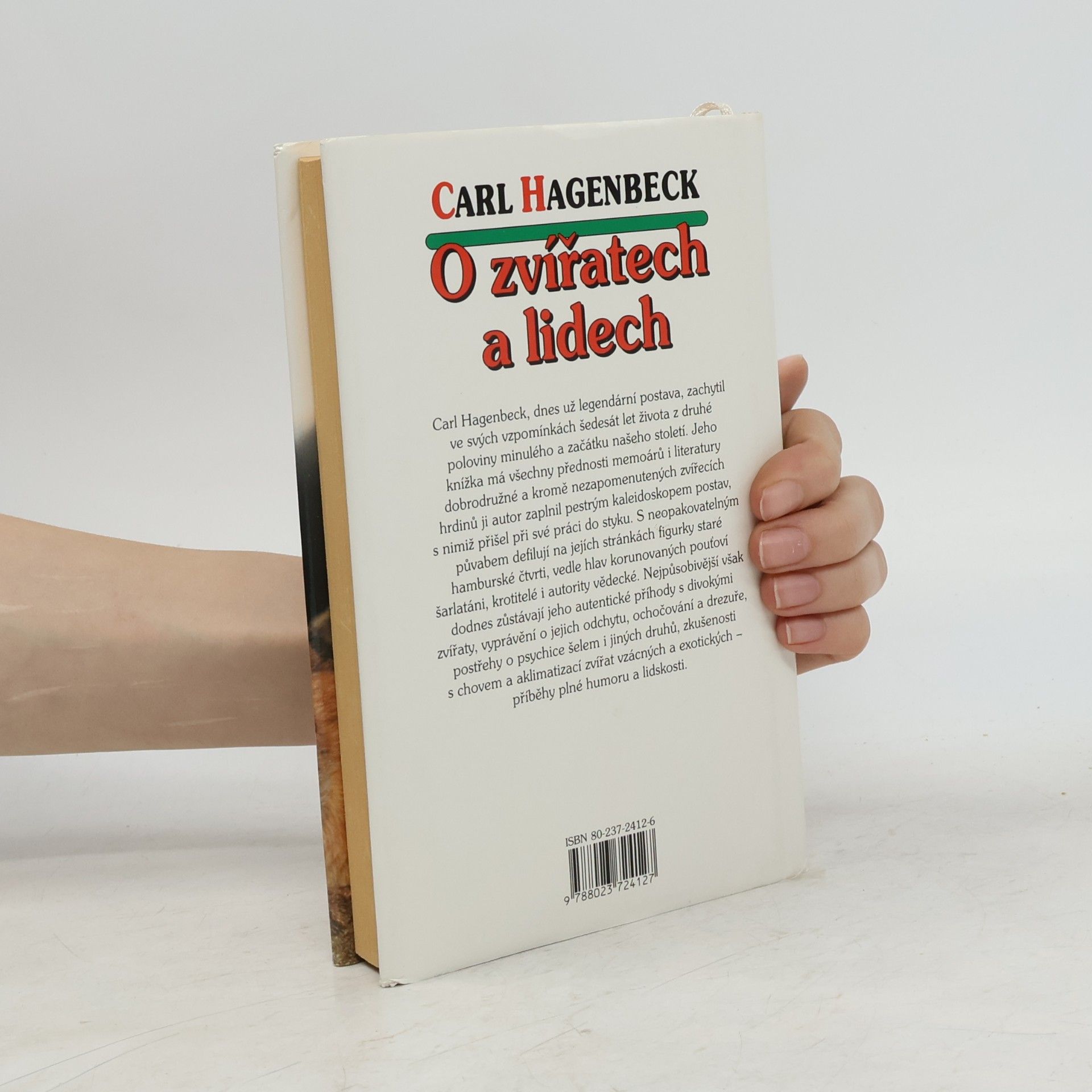 Hagenbeck Carl O zvířatech a lidech