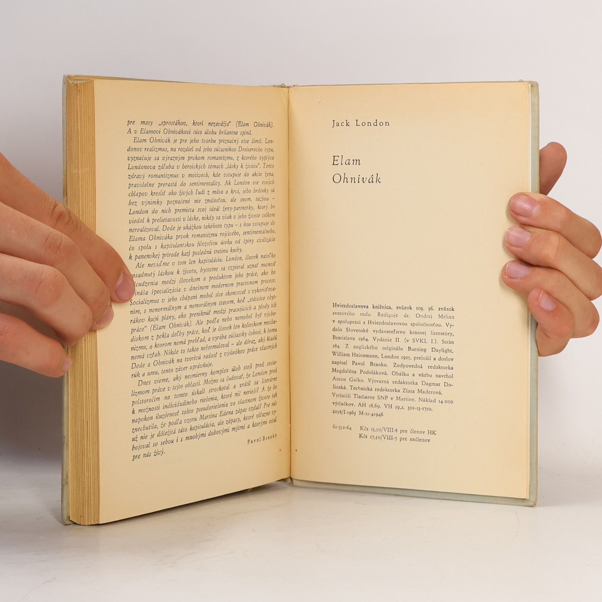 Jack London Elam Ohnivák