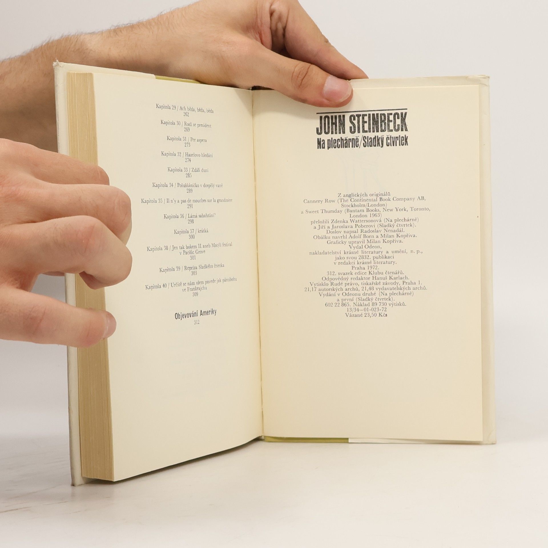John Steinbeck Na plechárně. Sladký čtvrtek