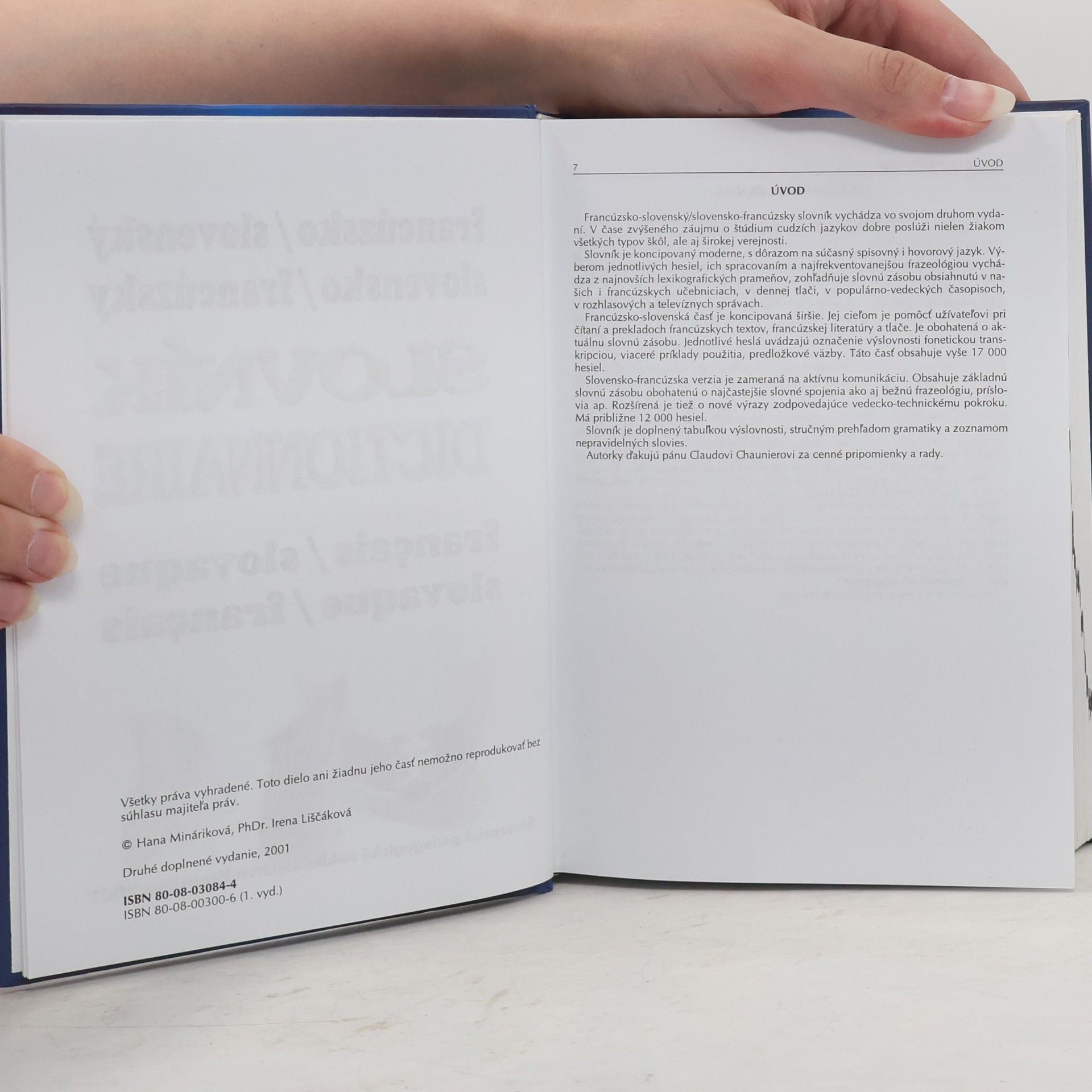 Hana Mináriková Slovník francúzsko/slovenský, slovensko/francúzský. Dictionnaire français/slovaque, slovaque/français