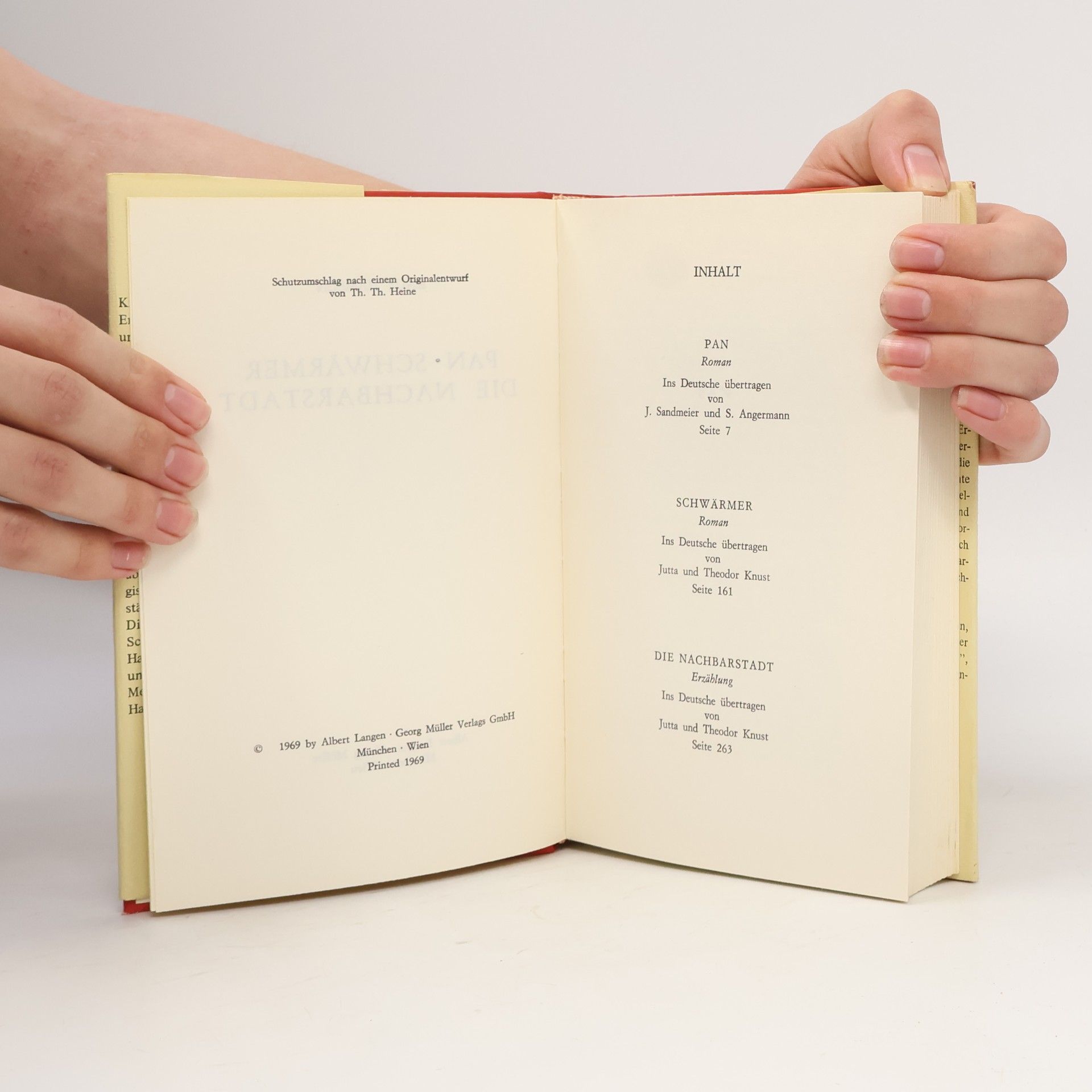 Knut Hamsun Pan/Schwärmer/Die Nachbarstadt