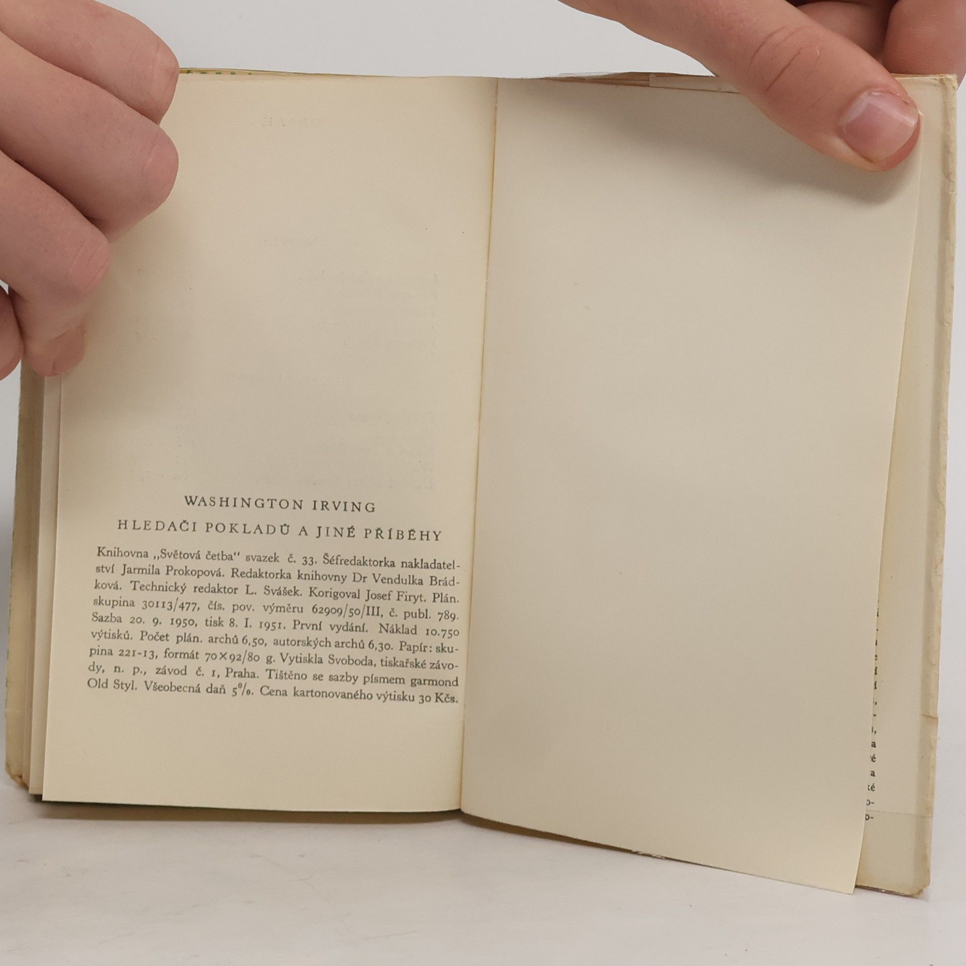 Washington Irving Hledači pokladů a jiné příběhy